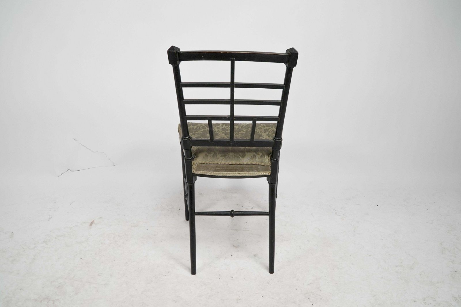 J. Plucknett Attri. Collier & Plucknett Prob. Anglo Japanese Ebonized Side Chair photo vinterior