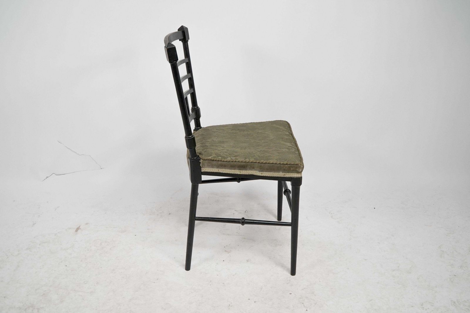 J. Plucknett Attri. Collier & Plucknett Prob. Anglo Japanese Ebonized Side Chair photo vintage
