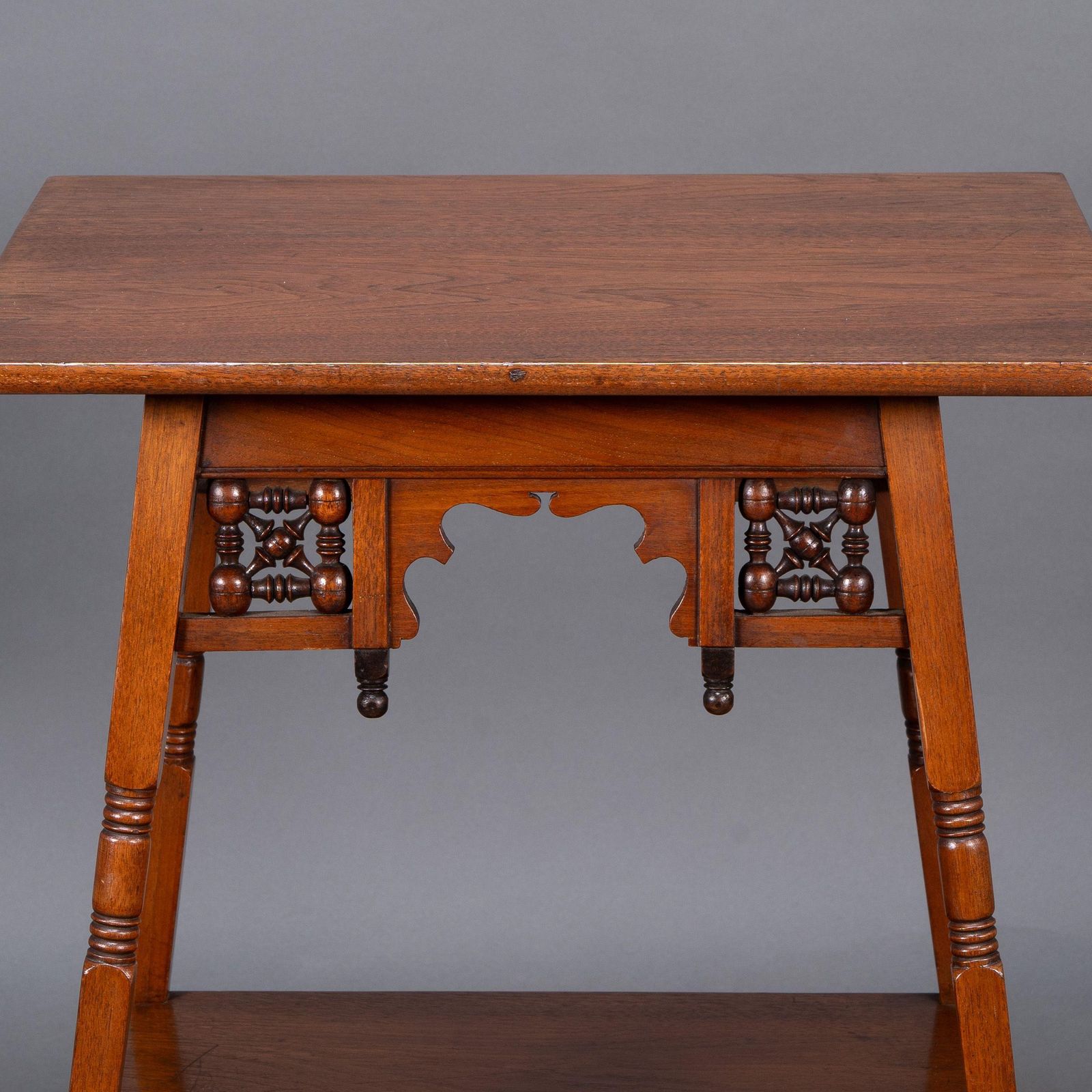 photo furniture Liberty & Co. A Rare Moorish Anglo Japanese Walnut Sidetable