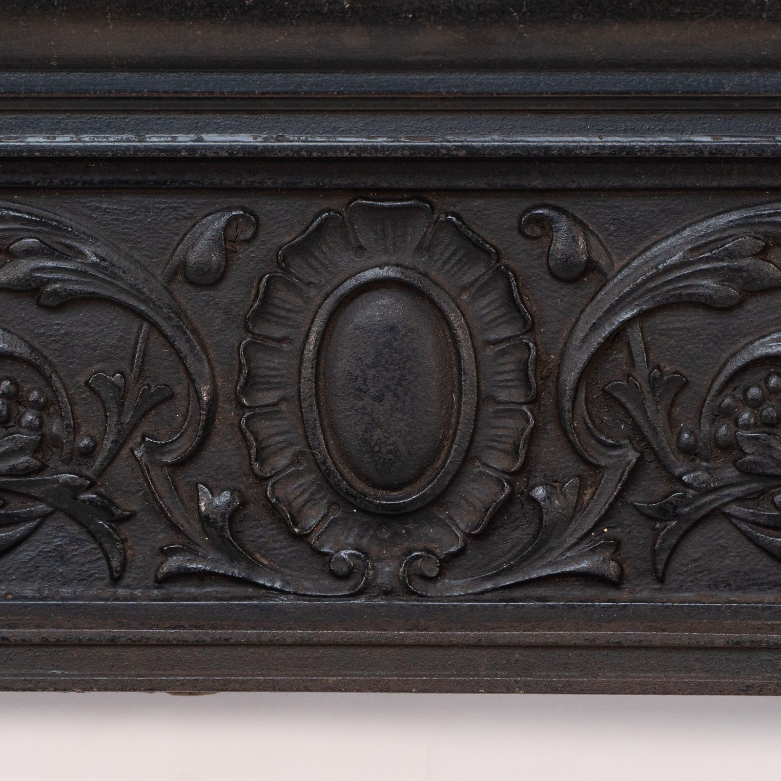 A Late Victorian Fireplace With Stylized Floral Details To The Top photo 459.0