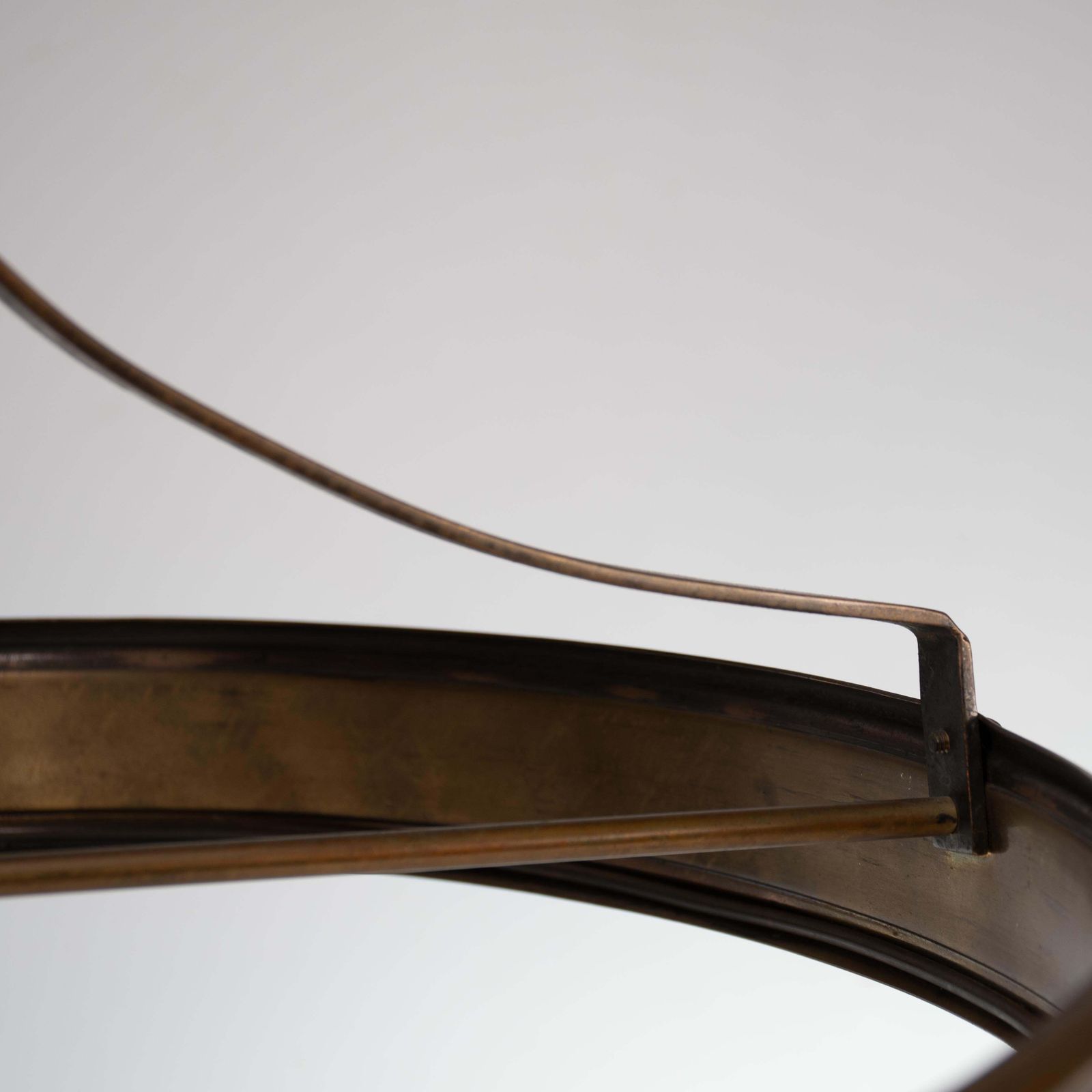 photo for sale An Arts & Craft Ceiling Light With Stylized Petals & A Circular Brass Ring