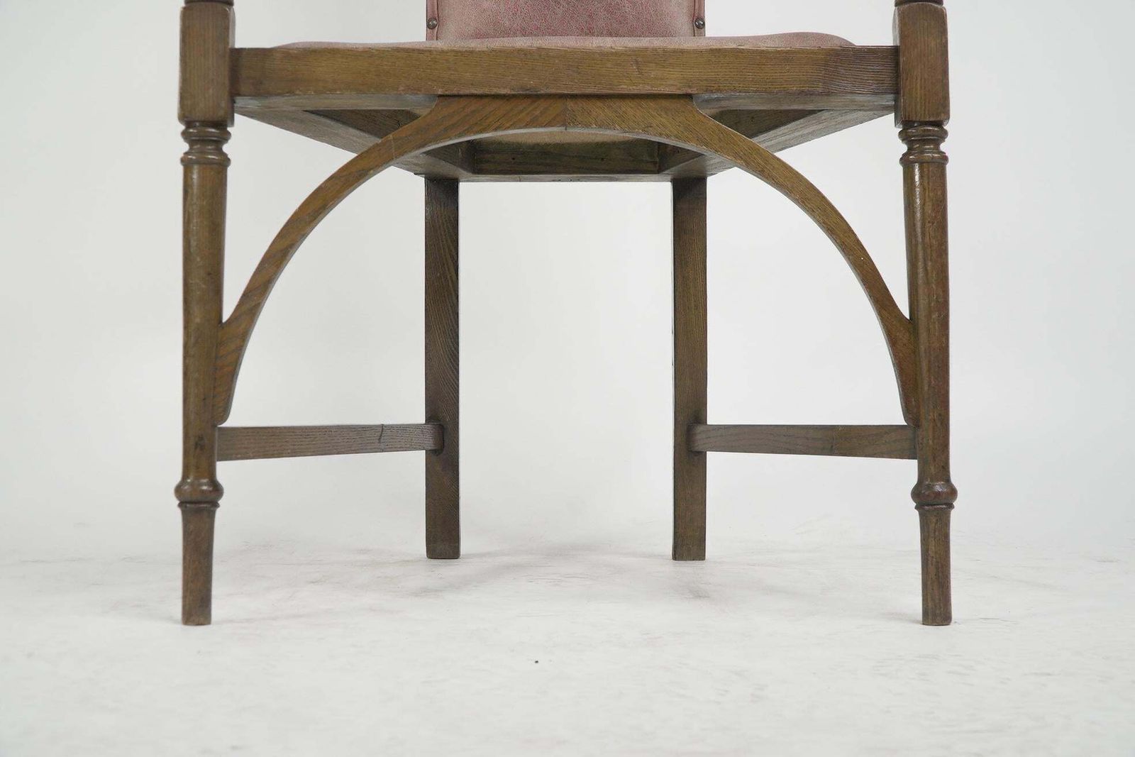 photo buy J S Henry. An Ash Arts & Crafts Armchair With An Elongated Back & Curled Ears