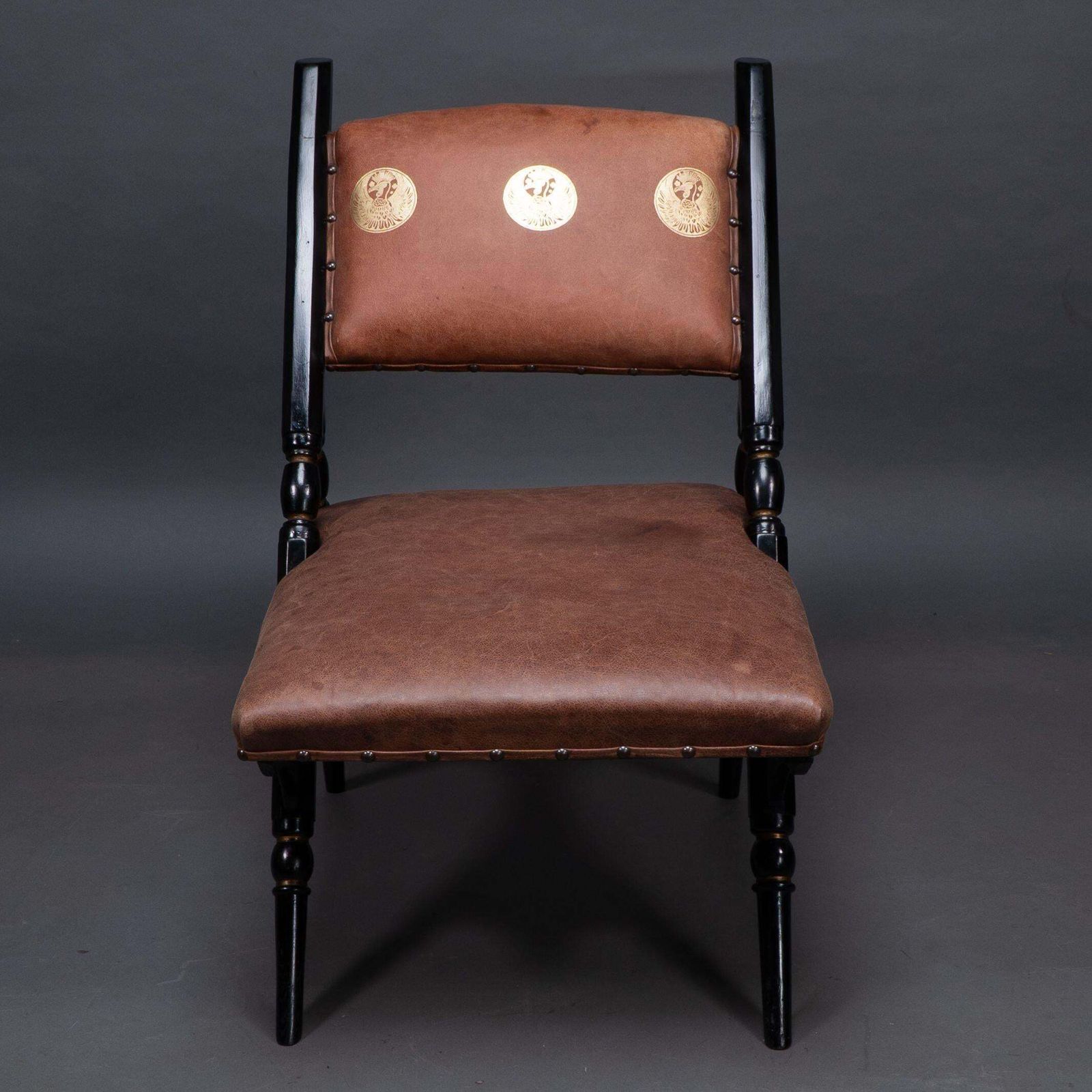 An Aesthetic Movement A Frame Ebonized Chair In The Style Of DR C Dresser photo furniture