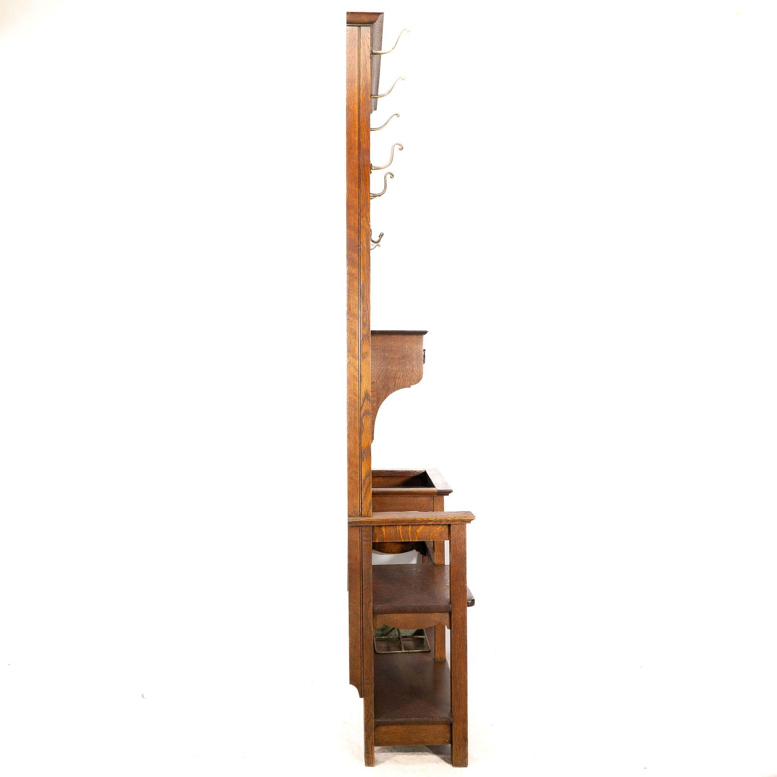 Shapland And Petter. A Good Arts And Crafts Oak Hall Stand photo Furniture