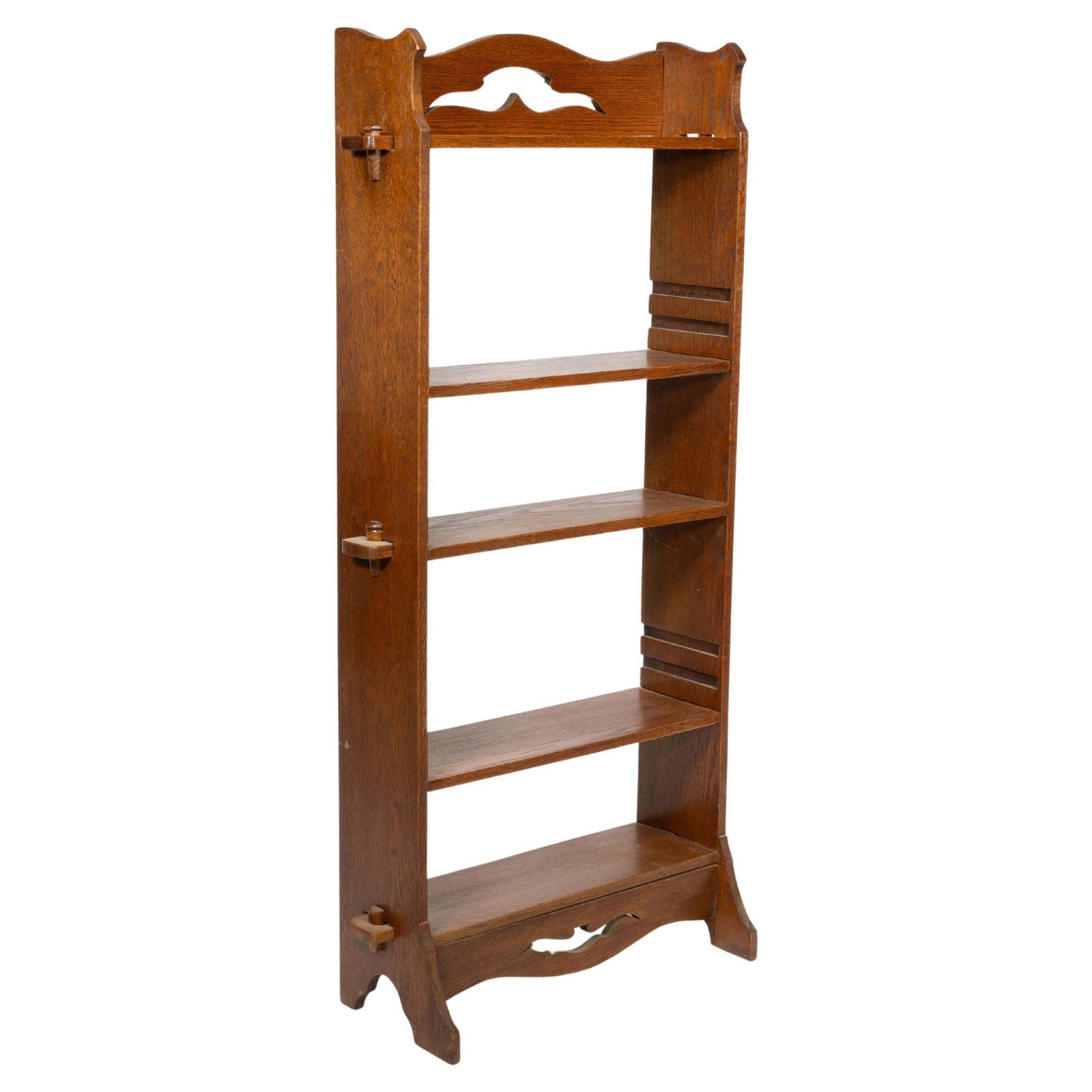 Liberty And Co. An Arts And Crafts Golden Oak Bookcase Flat Packed