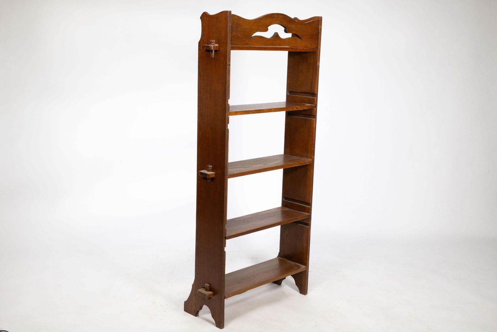 Liberty And Co. An Arts And Crafts Golden Oak Bookcase Flat Packed photo vintage