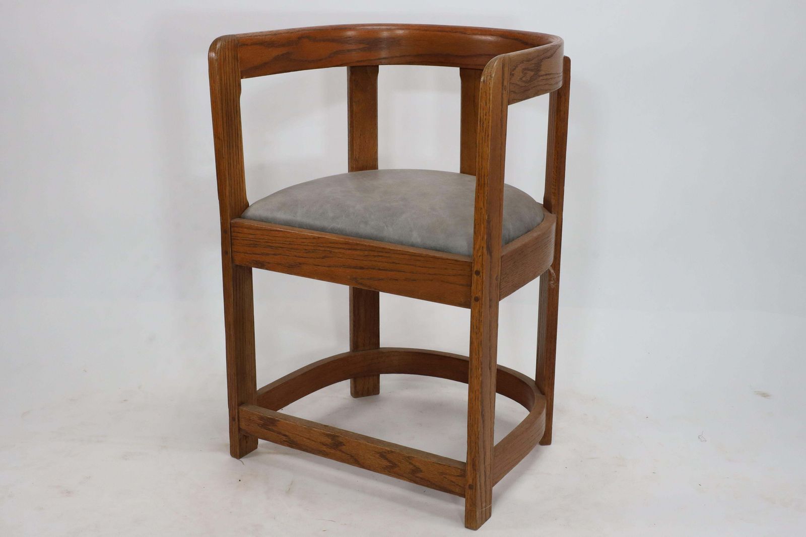 A Pair Of Scottish School Armchairs Of Barrell Form photo buy