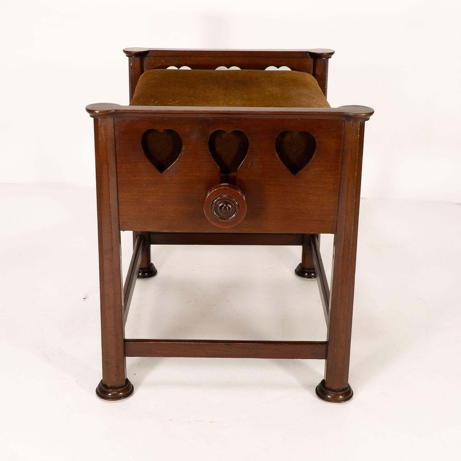 J S Henry In The Style Of Voysey. An Arts & Crafts Walnut Adjustable Piano Stool photo buy