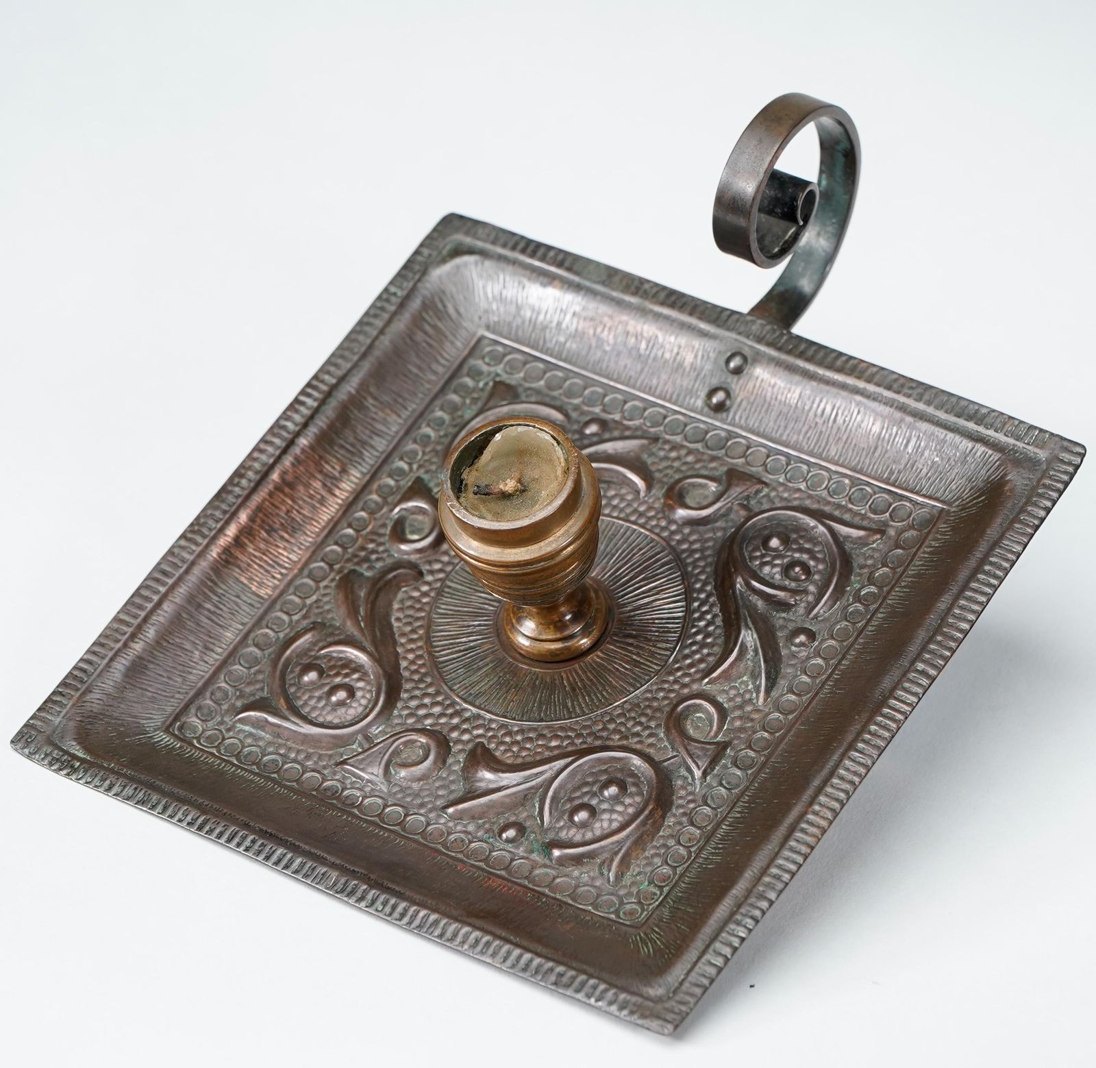 photo furniture Benham And Froud London. A Pair Of Arts And Crafts Copper Night Candle Holders