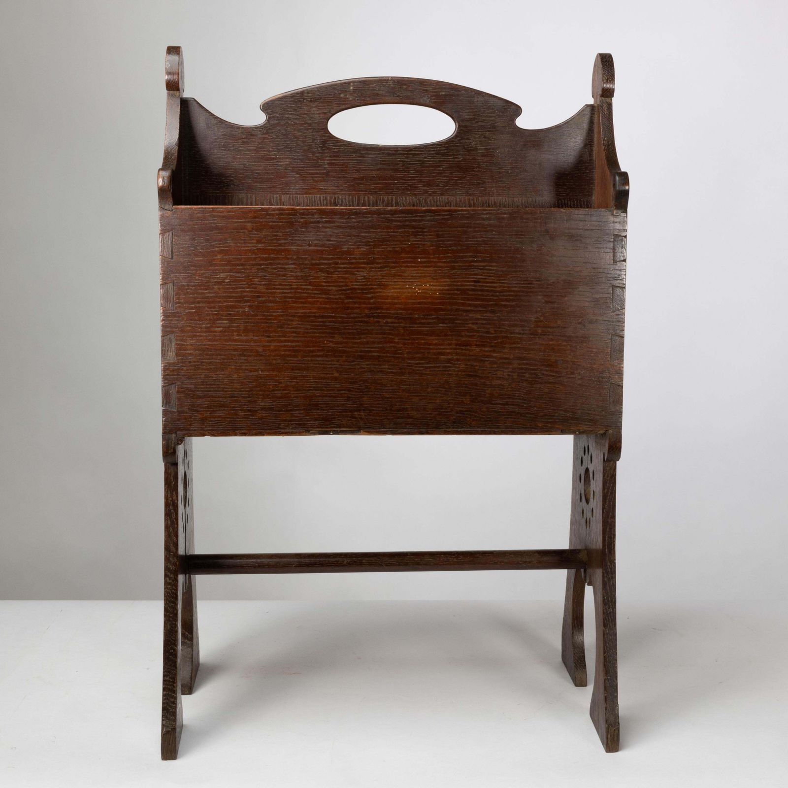 Liberty And Co. An Arts And Crafts Oak Magazine Rack photo 870.0