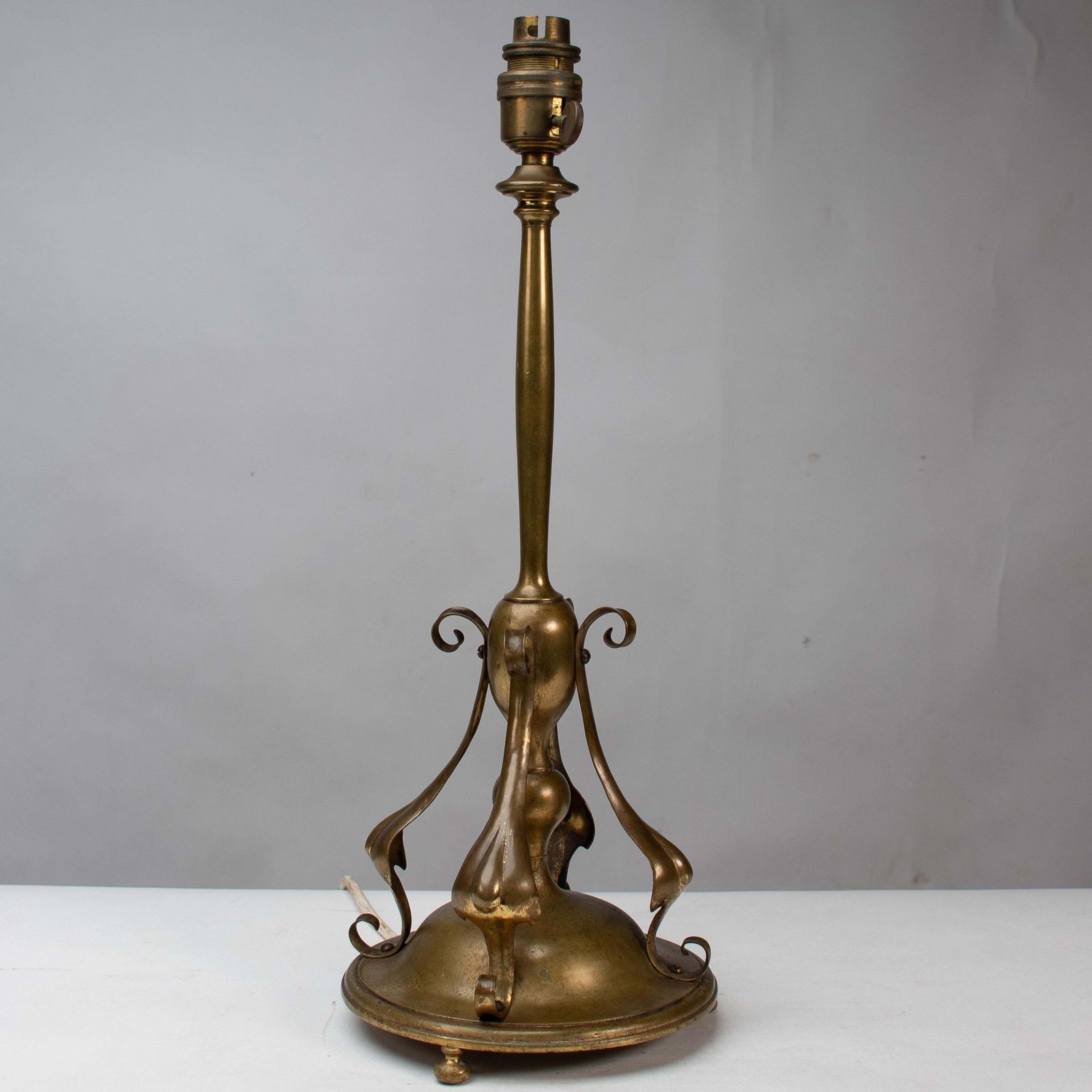 An Arts And Crafts Brass Table Lamp In The Style Of C F A Voysey photo furniture