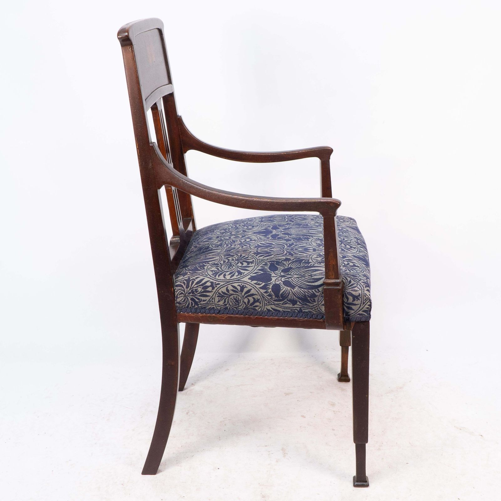G M Ellwood For J S Henry Attri. An English Arts And Crafts Mahogany Armchair photo 1836.0
