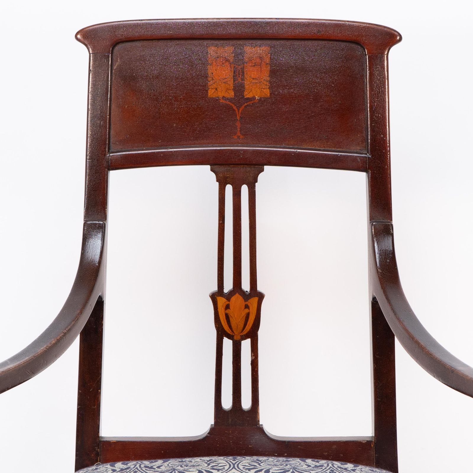 G M Ellwood For J S Henry Attri. An English Arts And Crafts Mahogany Armchair photo vinterior