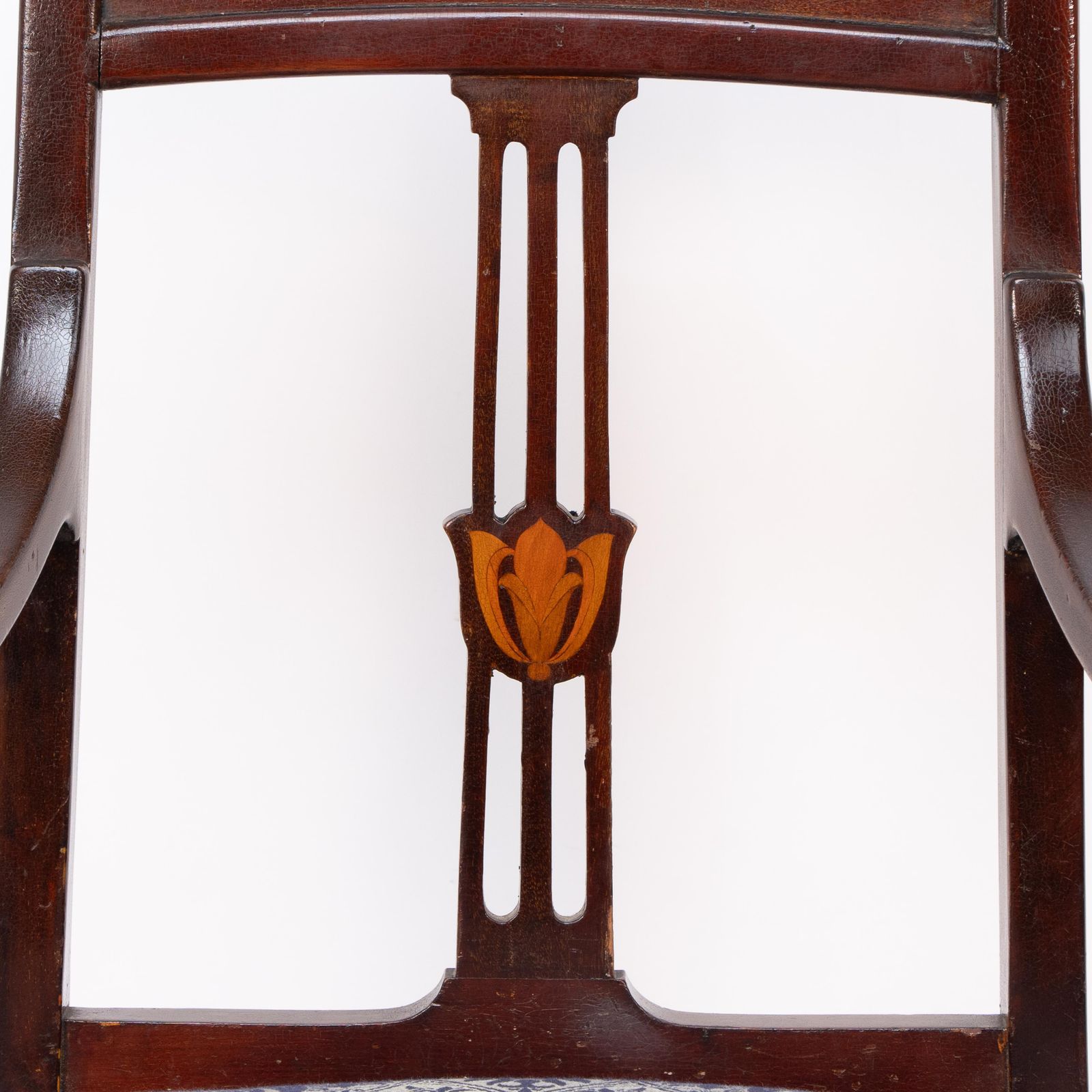 G M Ellwood For J S Henry Attri. An English Arts And Crafts Mahogany Armchair photo vintage