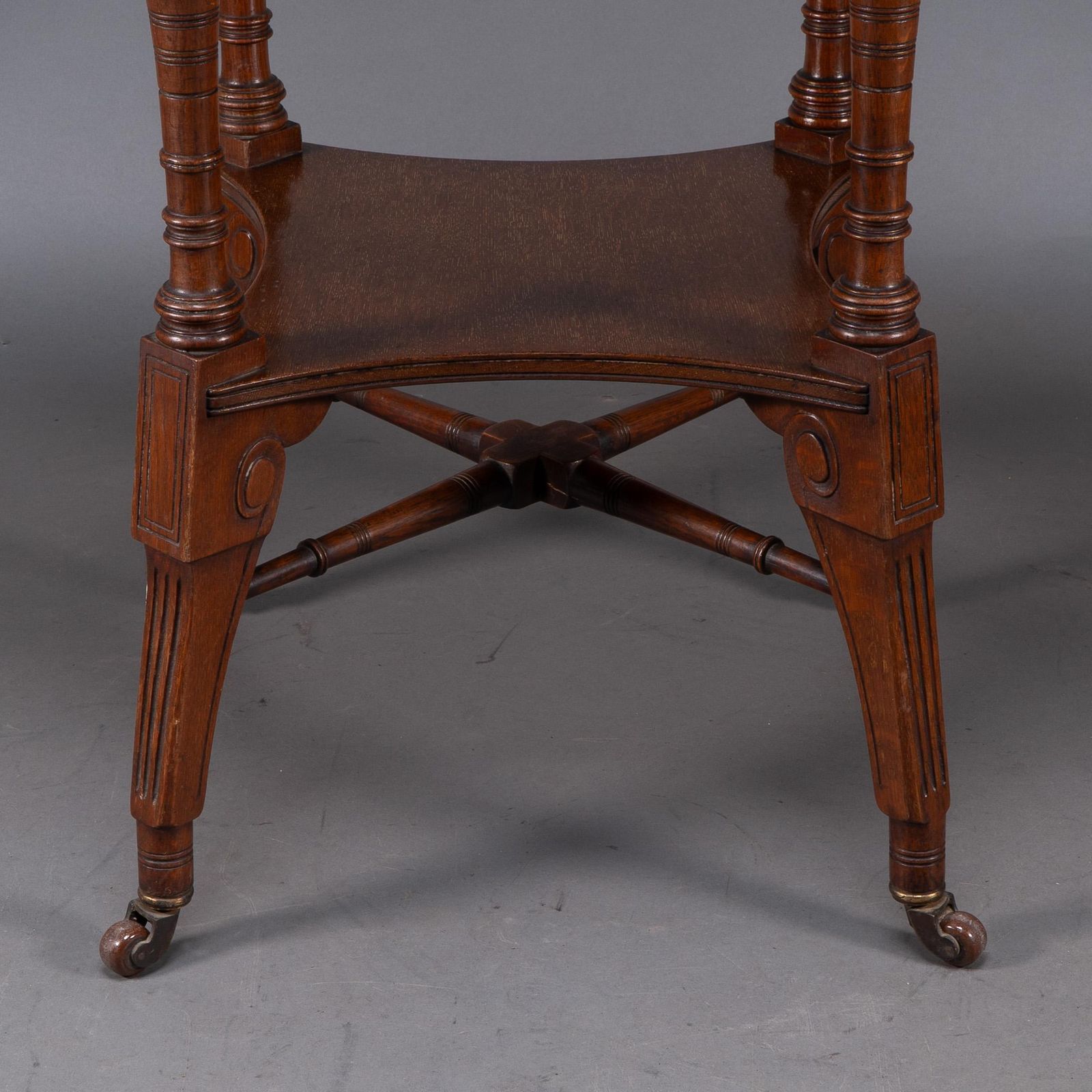 photo vinterior Jas Shoolbred. An Aesthetic Movement Walnut Octagonal Center Table
