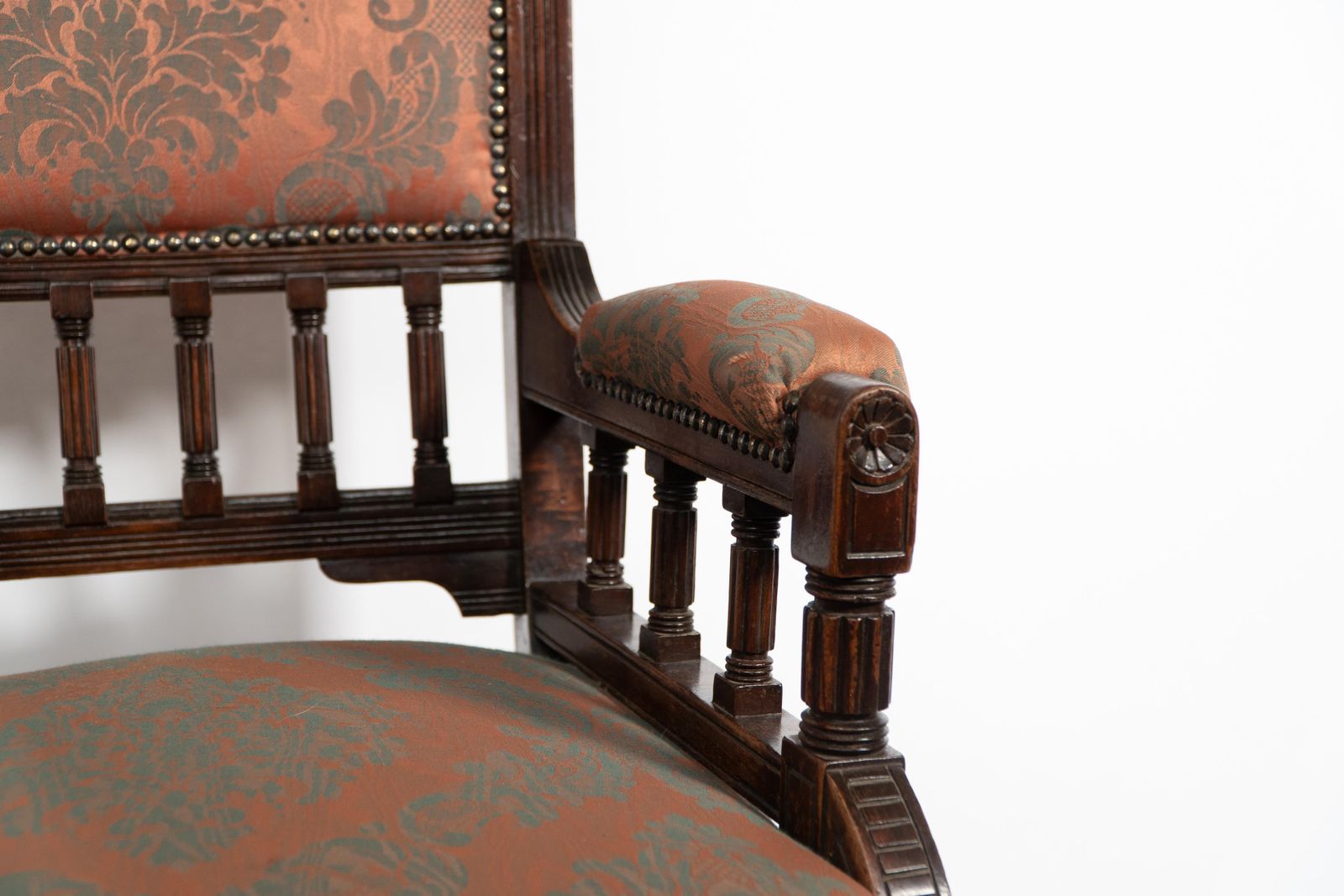 photo furniture George Faulkner Armitage (Attributed). An Aesthetic Movement Mahogany Armchair