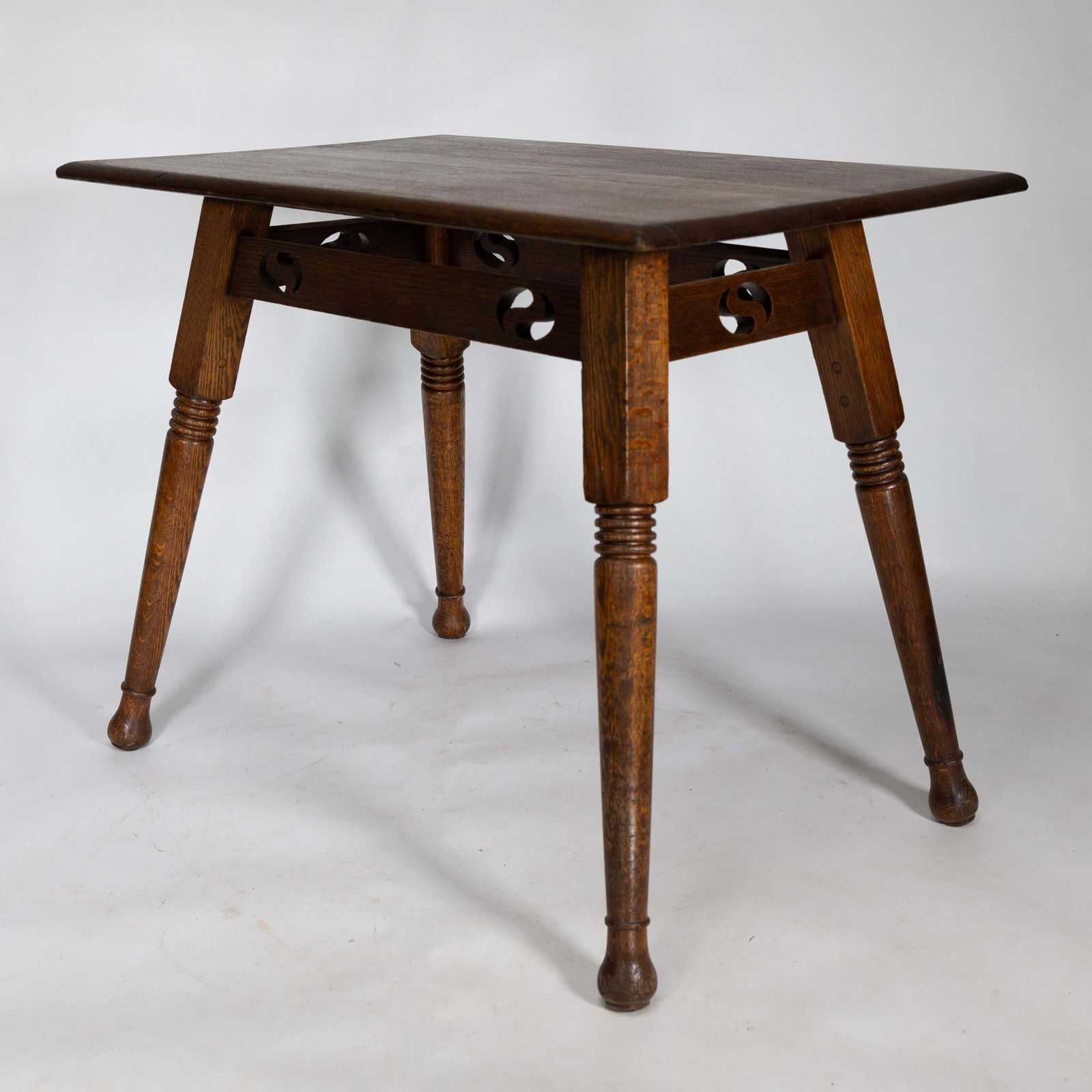 William Birch. A Large Arts And Crafts Oak Side Table photo Furniture