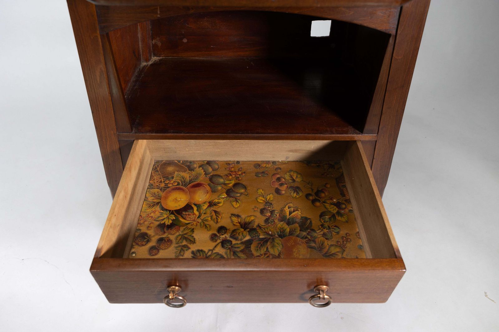 Furniture Liberty & Co. An Arts & Crafts Walnut Side Cabinet In The Style Of Morris & Co. photo