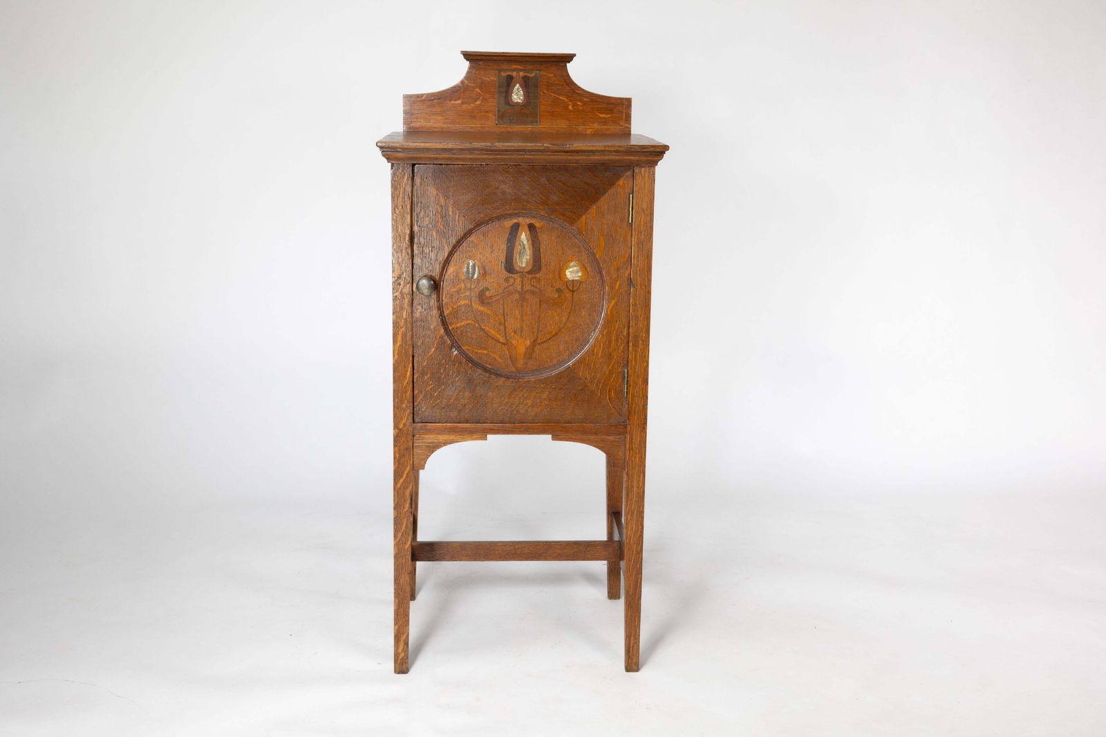 Shapland And Petter. An Arts And Crafts Oak Bedside Cabinet photo furniture