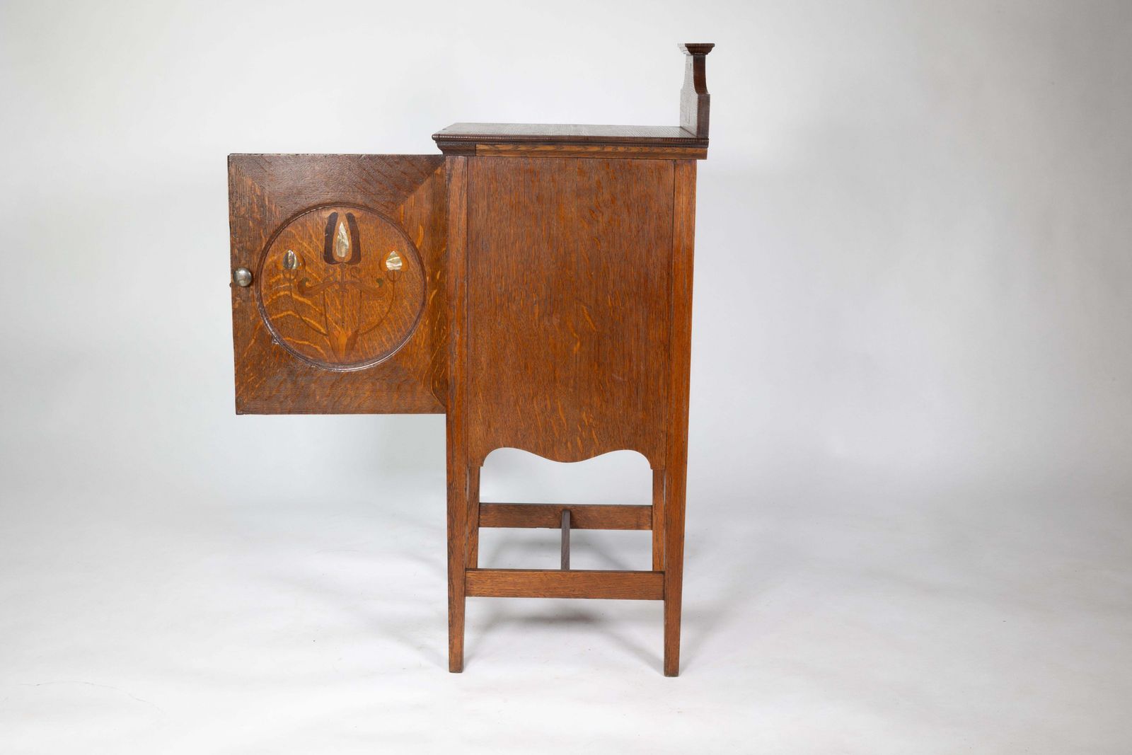 Shapland And Petter. An Arts And Crafts Oak Bedside Cabinet photo buy