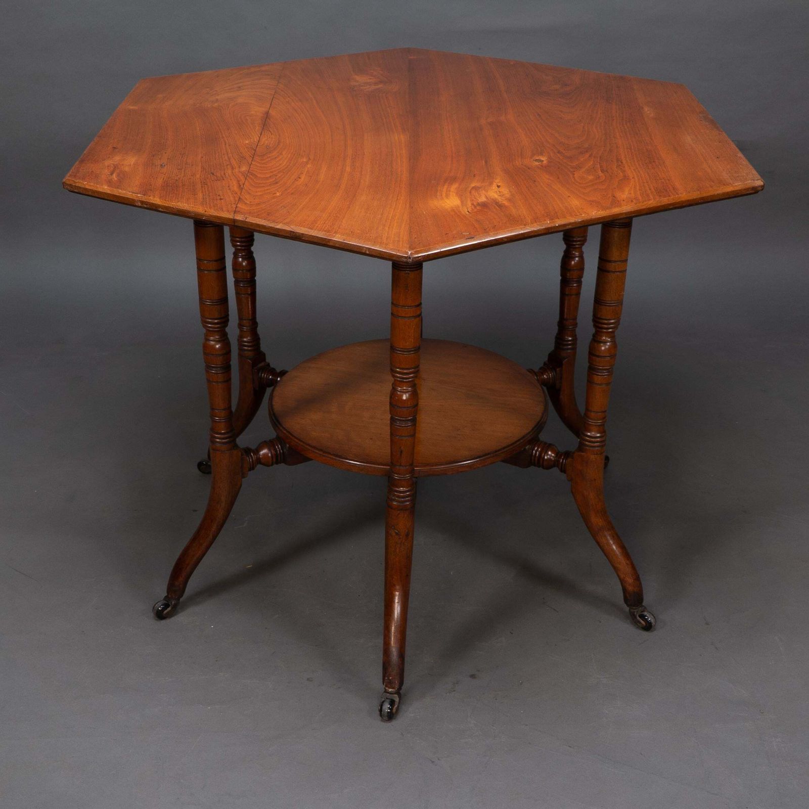 Collinson & Lock Attributed. An Aesthetic Movement Walnut Octagonal Center Table photo 12747.0