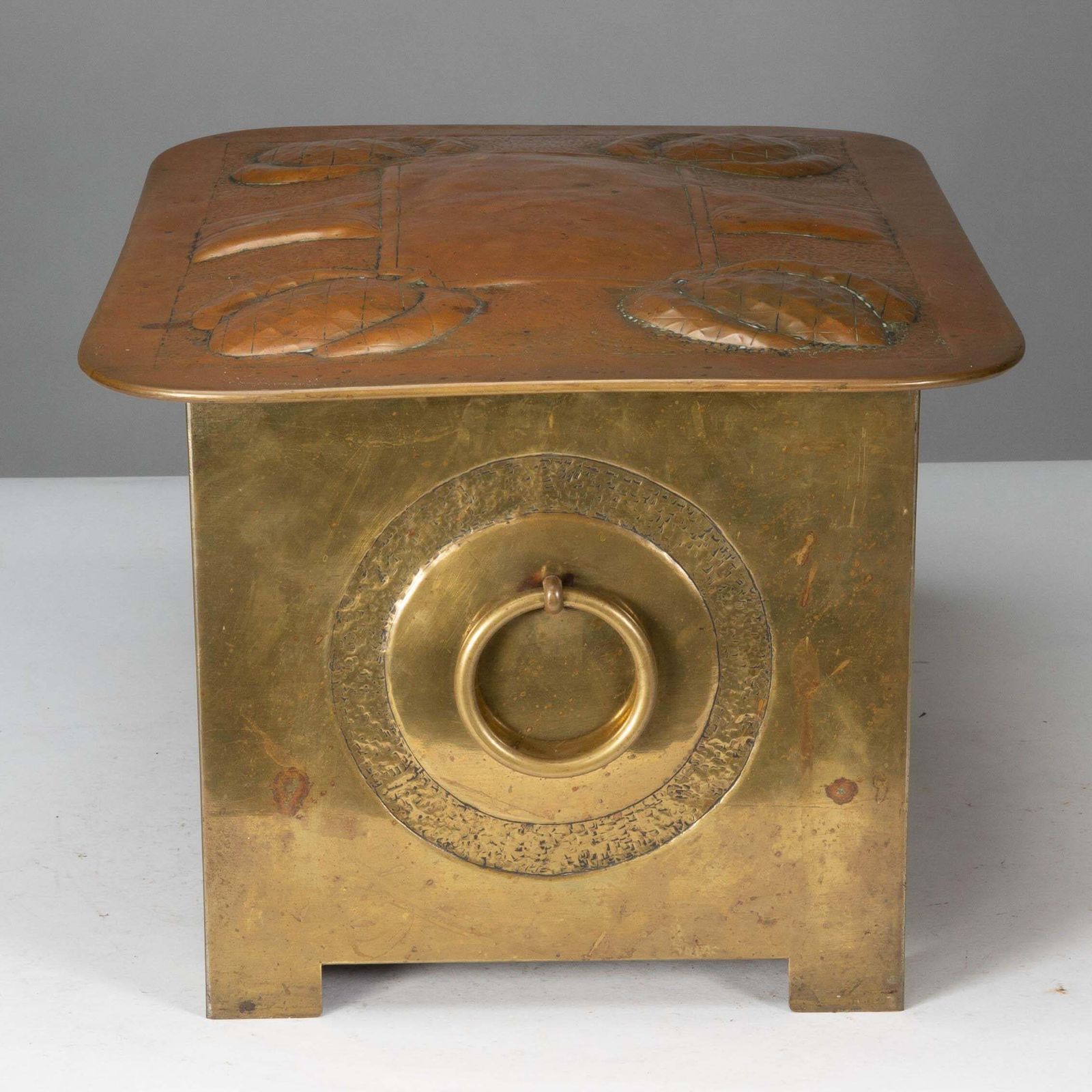Margaret Gilmour School. Scottish Arts & Crafts Coal Box With Thistle Detail photo 1530.0