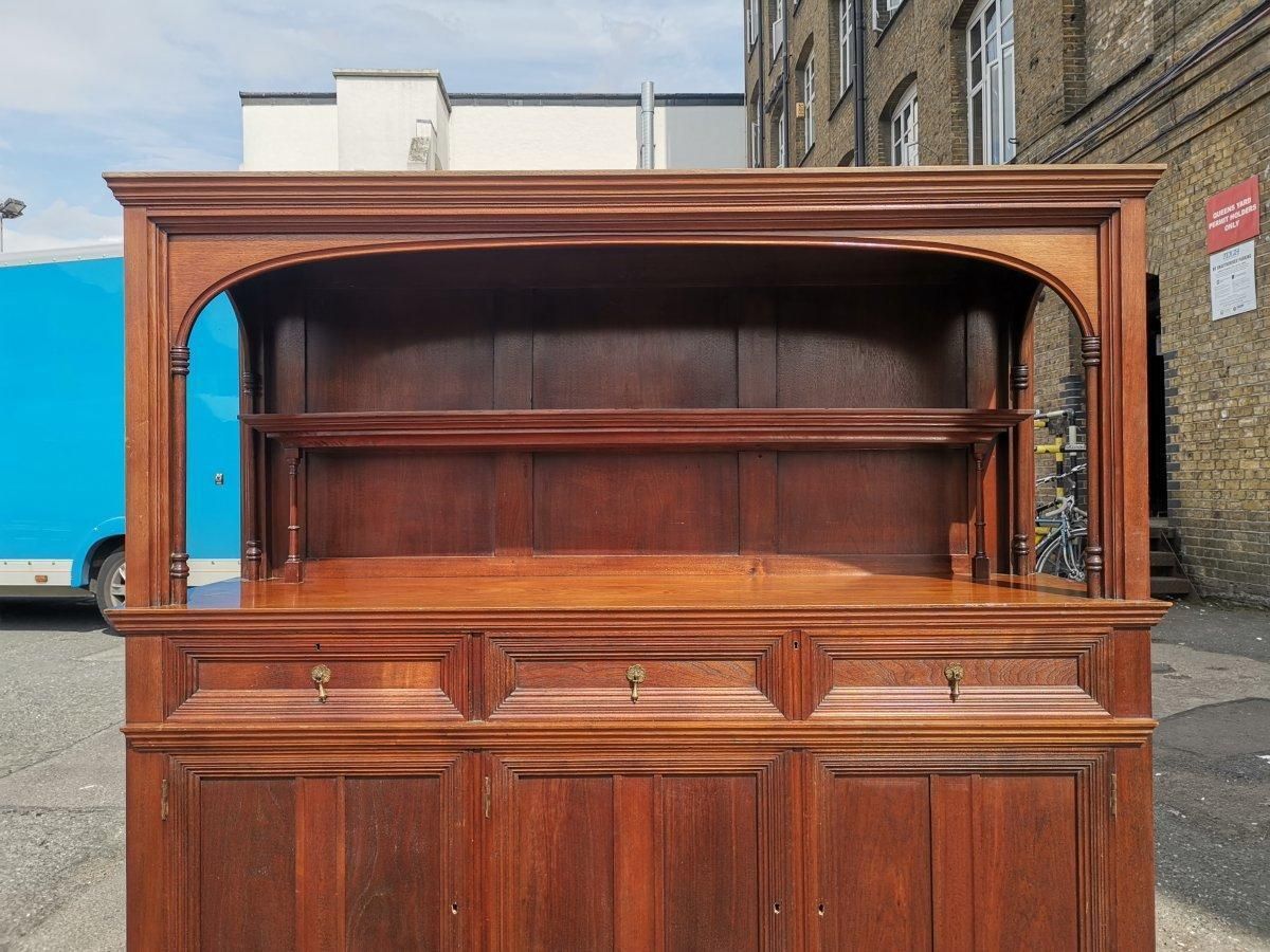 photo for sale Philip Webb For Morris & Co. A Rare Arts & Crafts Walnut Sideboard Dresser.