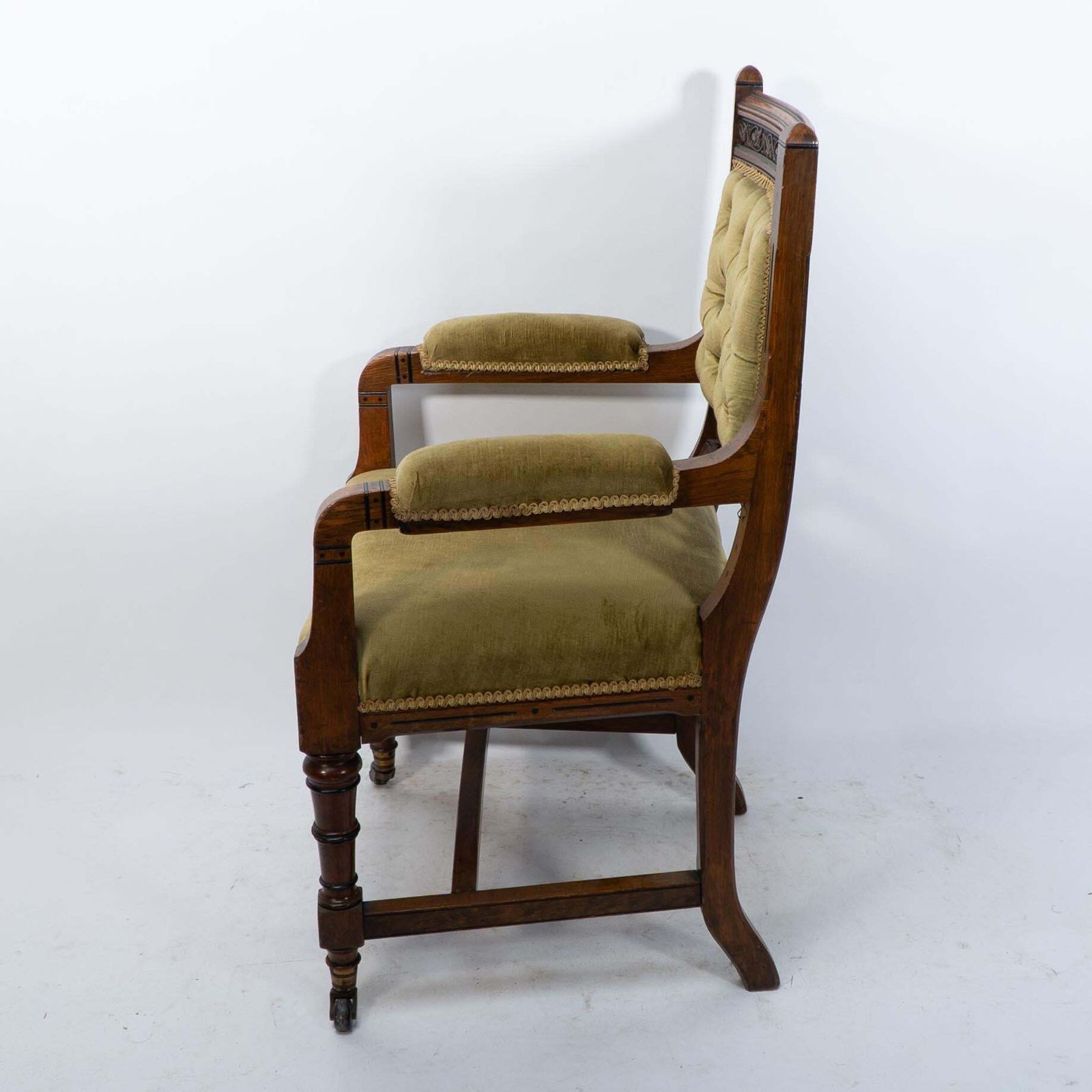 Charles Bevan Attr. A Set Of Five Gothic Revival Oak Dining Chairs & An Armchair photo 3000.0