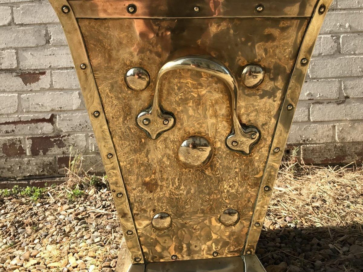 Birmingham Guild Of Handicraft, Attributed, An Art & Crafts, Brass Coal Bucket. photo buy