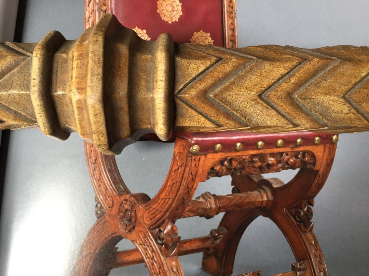 photo buy A W N Pugin. Made By John Webb Attr. A Gothic Revival Oak Dressing Table Mirror.