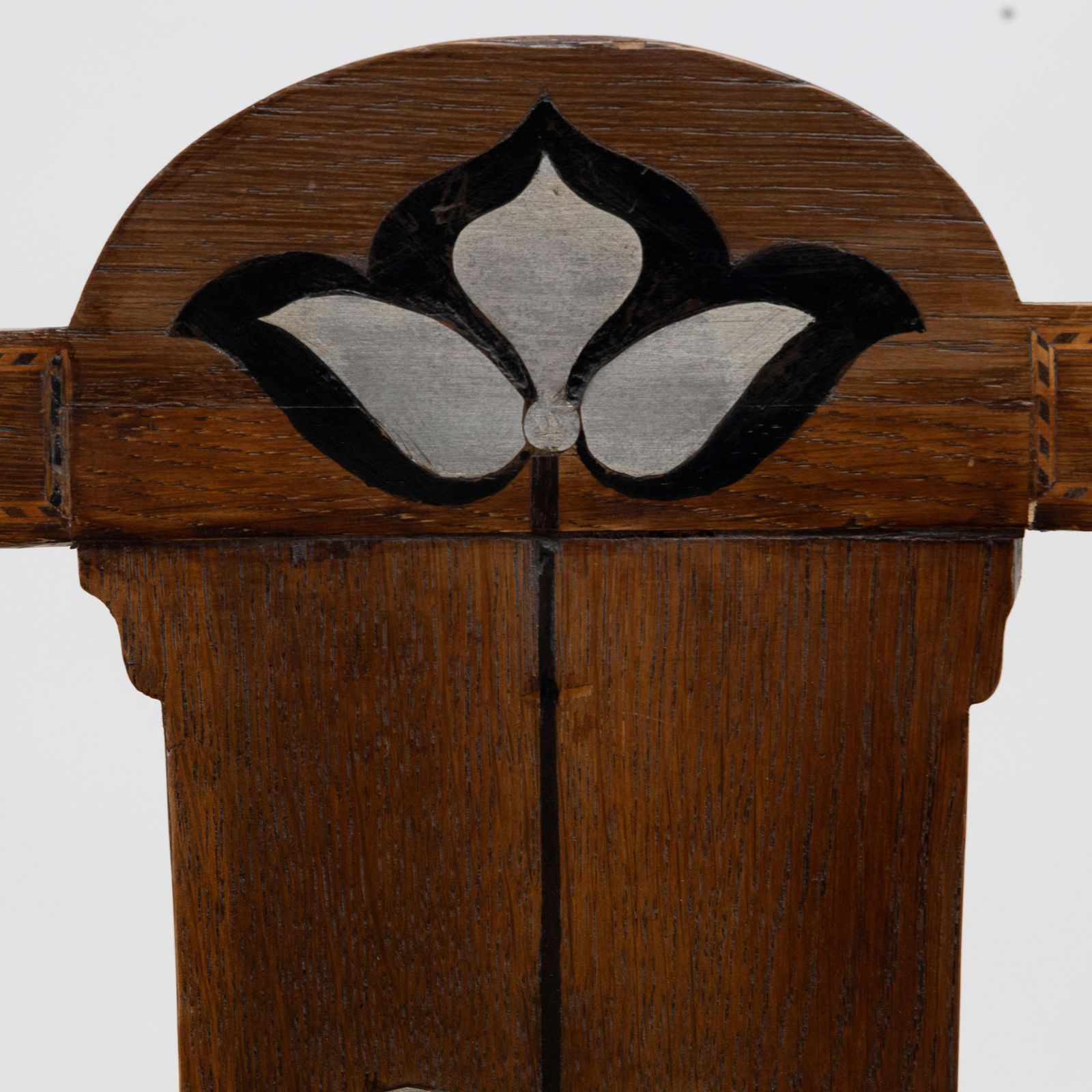 photo for sale Waring & Gillow Probably. Arts & Crafts Side Chair With Ebony And Pewter Inlays