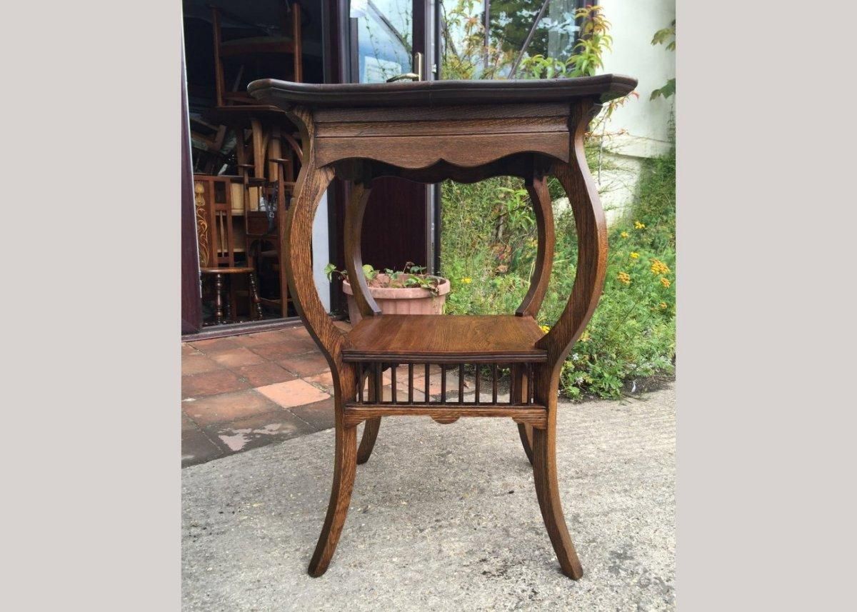 E W Godwin, Style Of. A Pair Of Ash Arts & Crafts Anglo Japanese Side Tables. photo Furniture