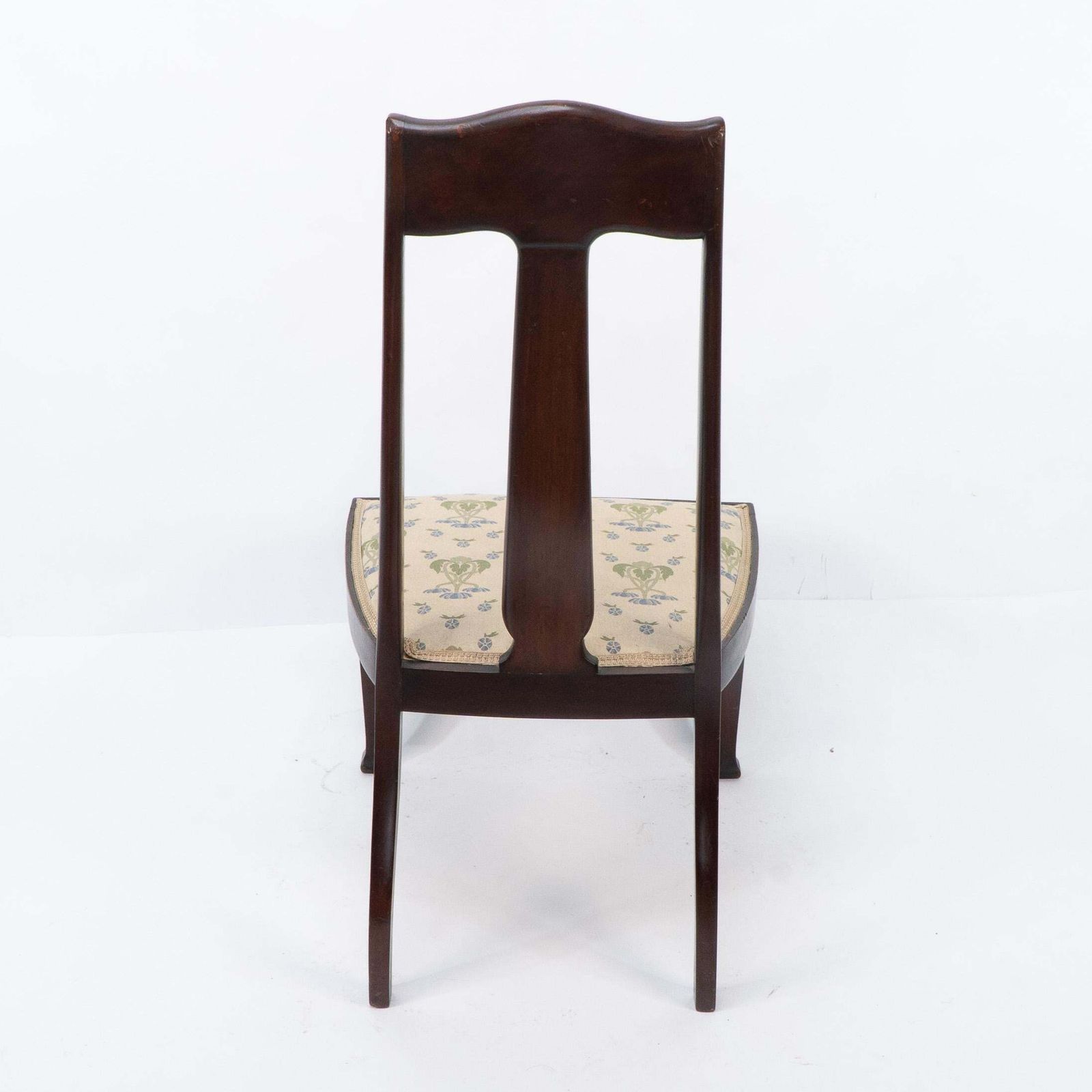 photo buy Jas Shoolbred. Arts & Crafts Mahogany Rosewood Chair With Stylized Floral Inlay
