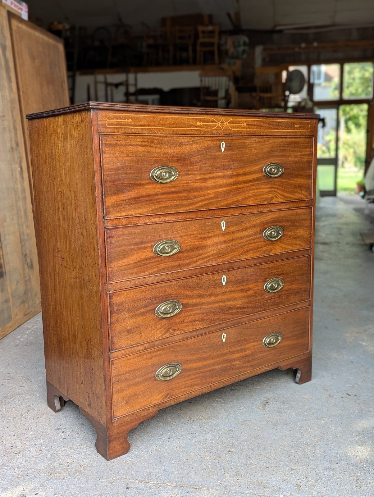 photo furniture Antique Secretaire Chest Of Drawers (Delivery Available) Mahogany C 1820 Office