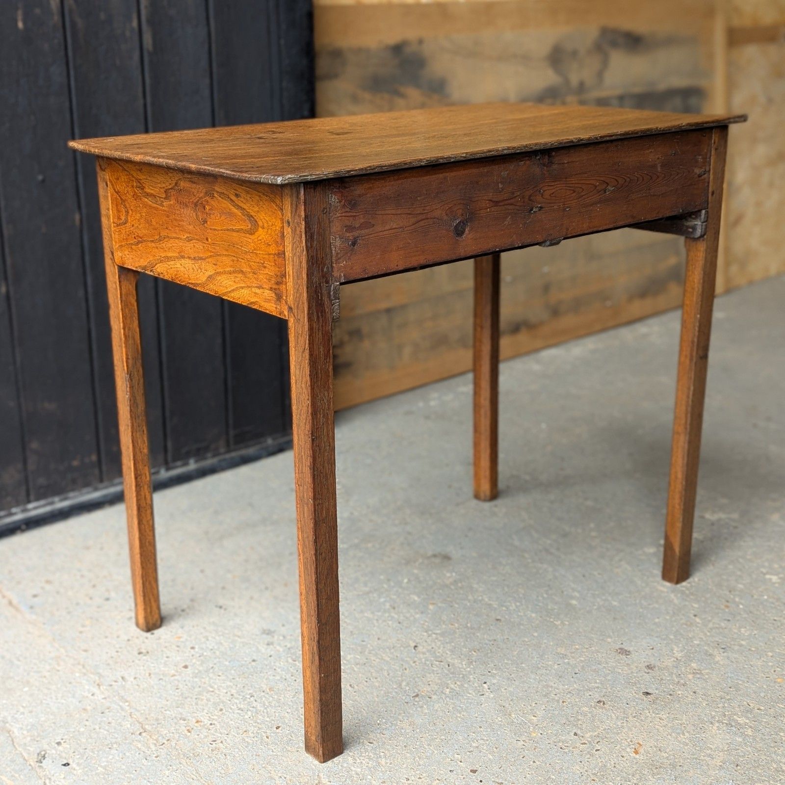 Antique Side Table (Delivery Available) Georgian Country Oak & Elm photo vinterior