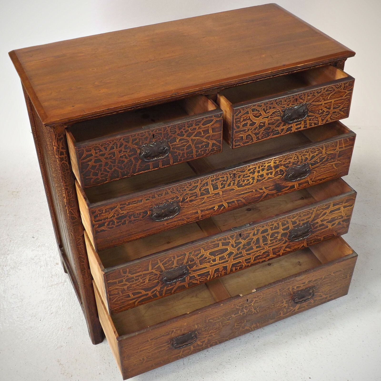 Chest Of Drawers (Delivery Available) Antique Crackled Finish photo for sale