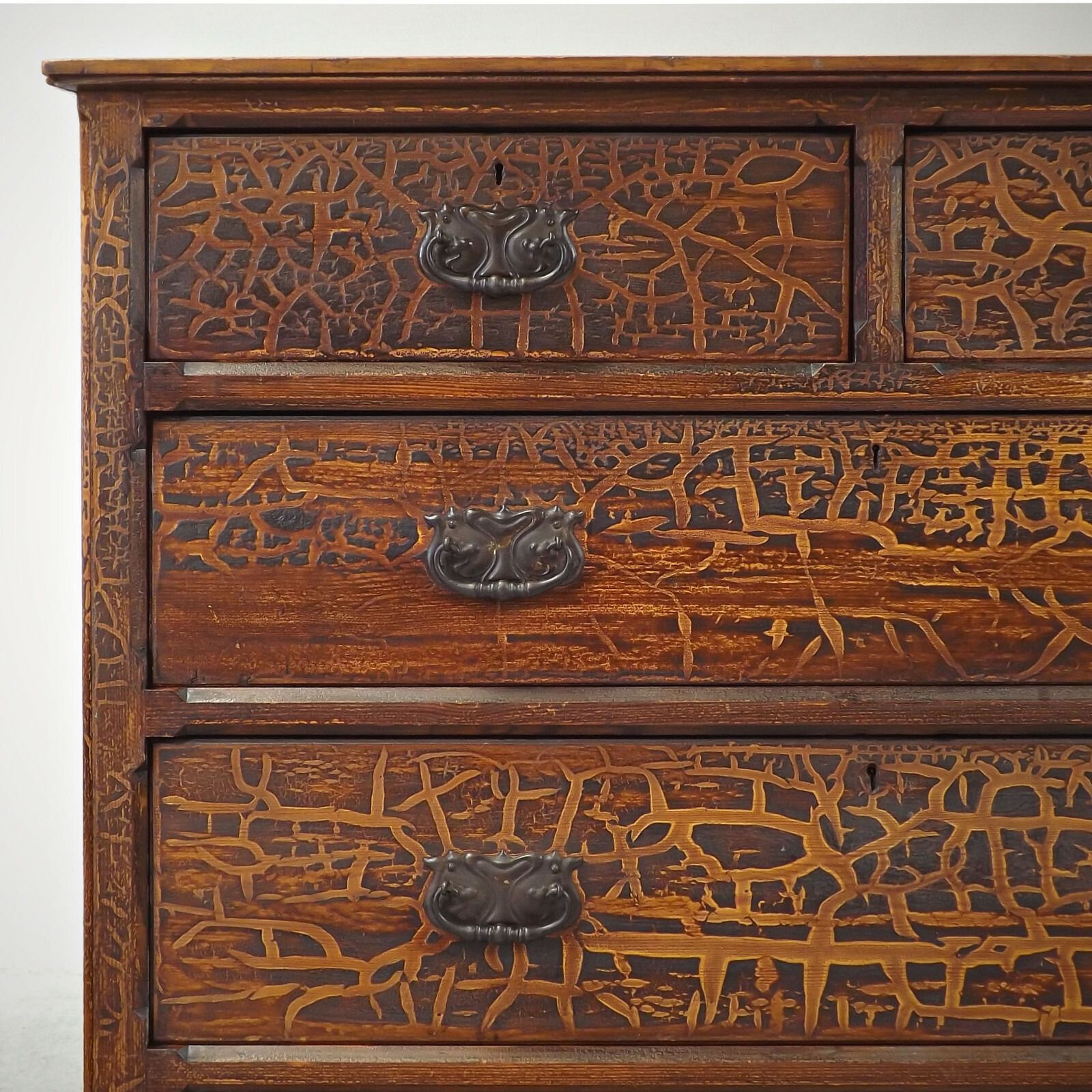 Chest Of Drawers (Delivery Available) Antique Crackled Finish photo vinterior