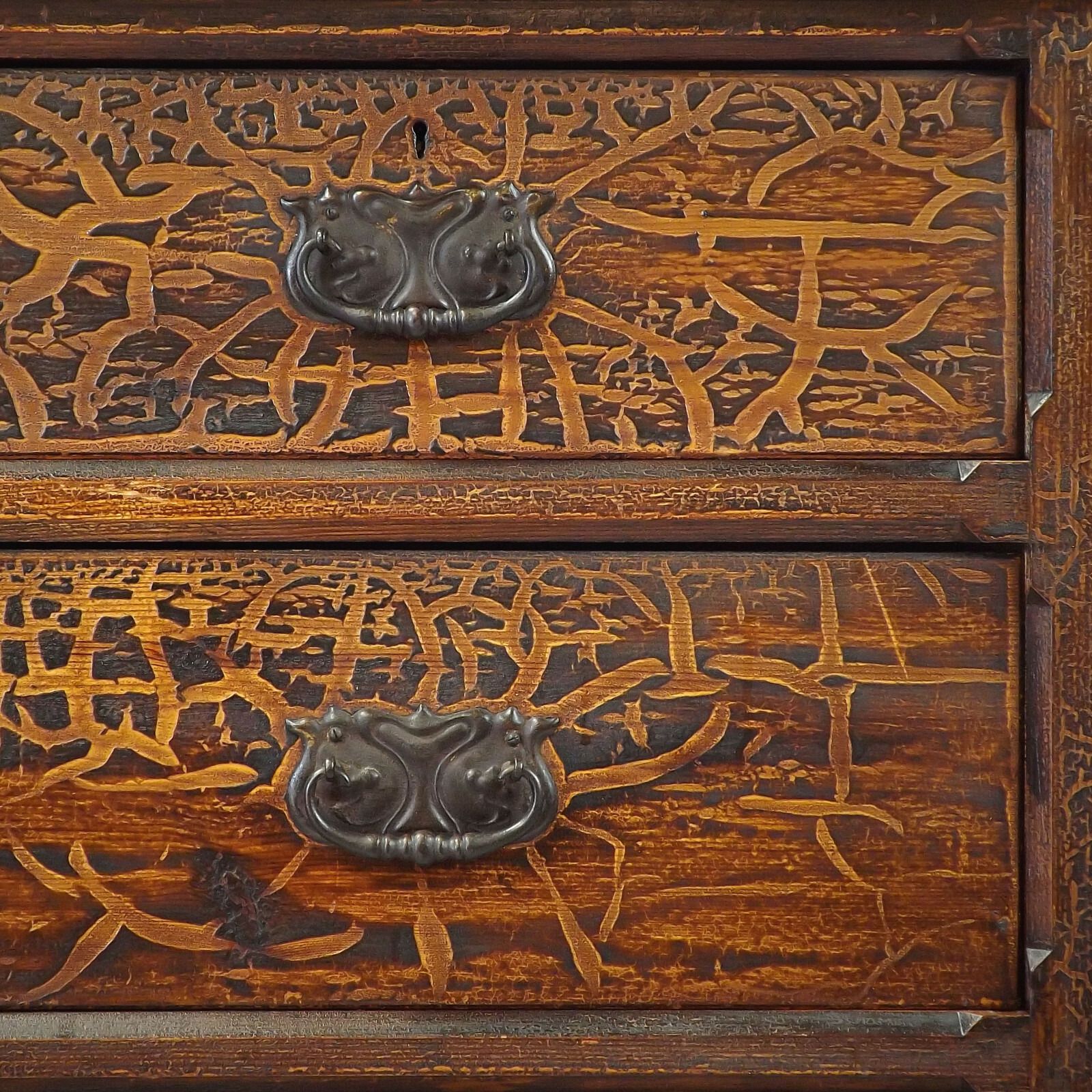Chest Of Drawers (Delivery Available) Antique Crackled Finish photo buy