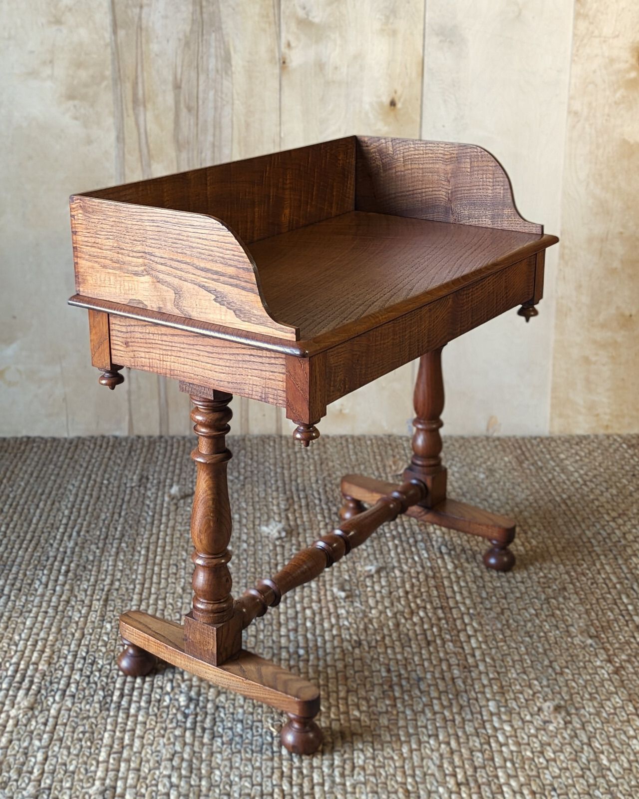 Antique Gothic Washstand (Delivery Available) Oak C1880 Desk Table photo 400.0