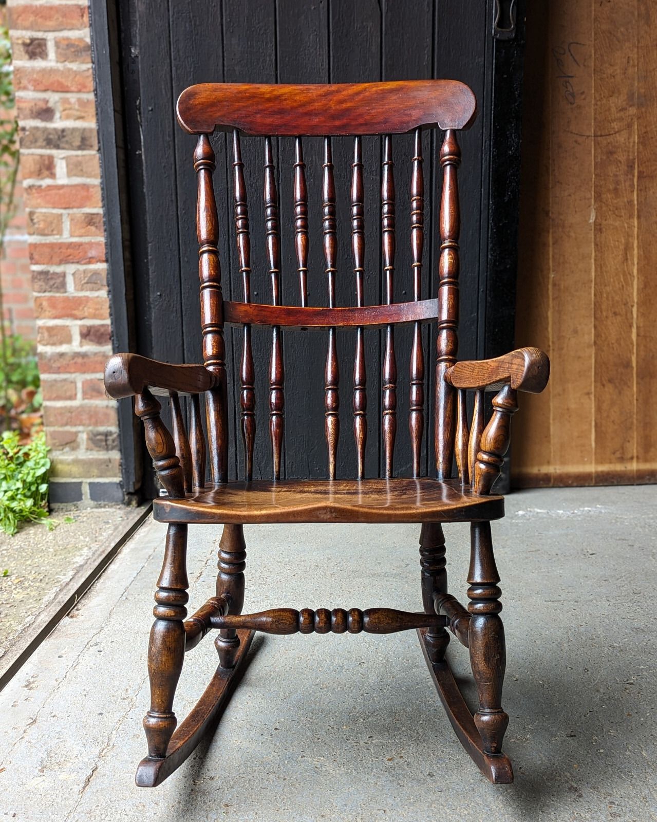 Antique Caistor Rocking Chair, 1800s photo for sale