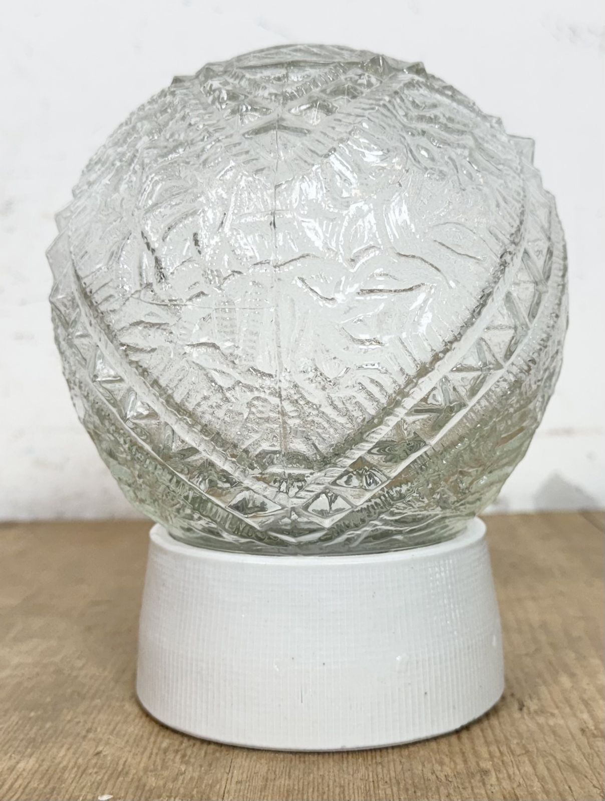 Vintage White Porcelain Ceiling Light, 1970s, 40x photo furniture