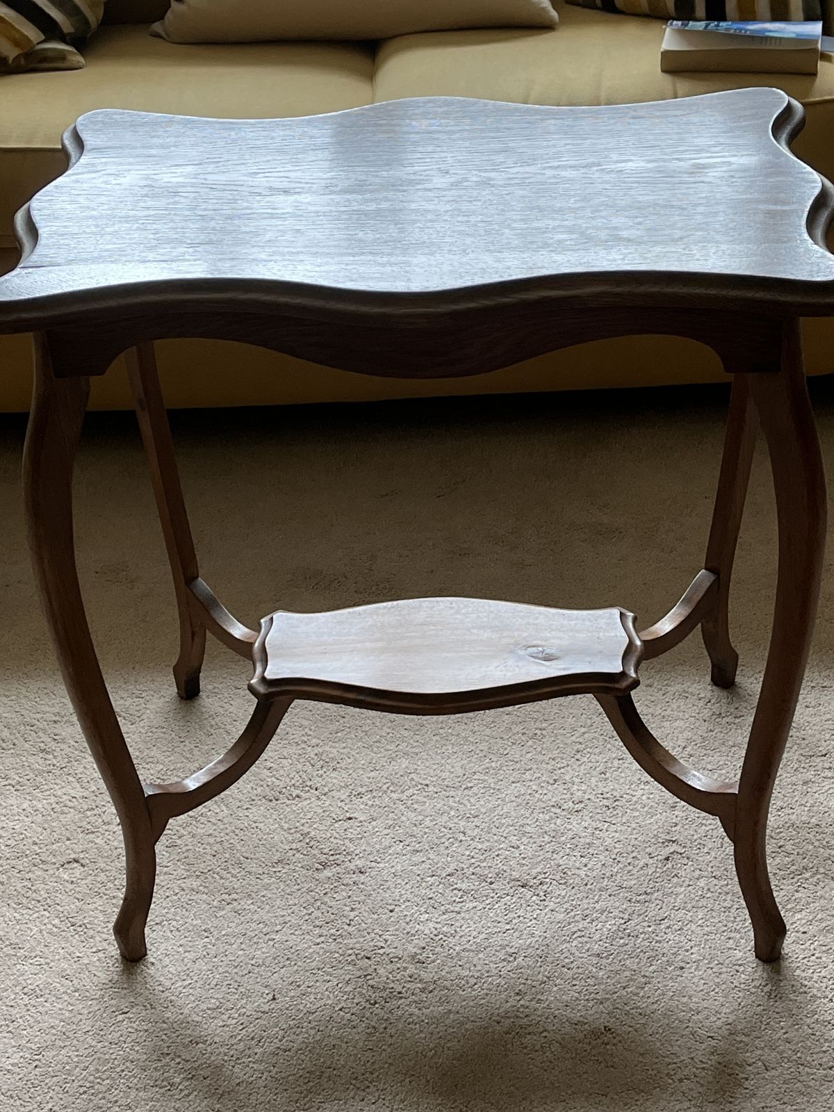Antique Mahogany Occasional Table: 70cm H, 70cm W, 48 D photo Furniture