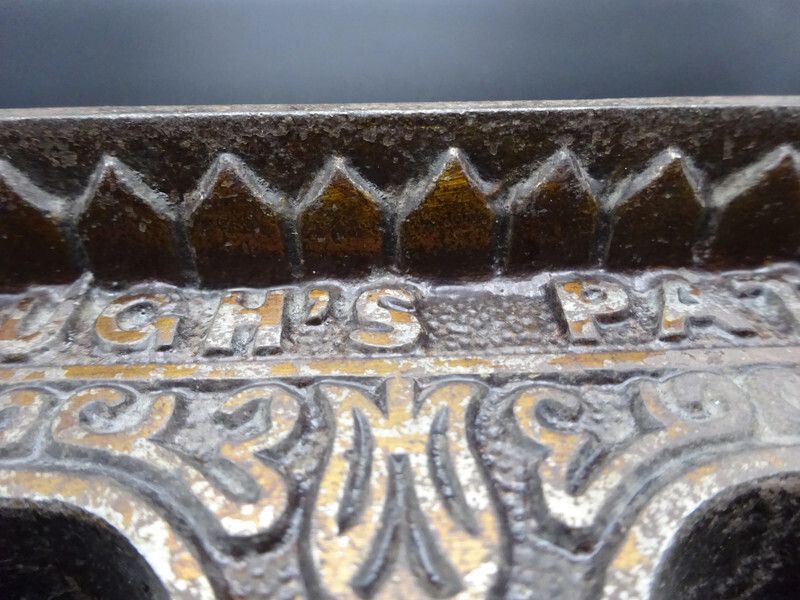 photo vinterior Art Nouveau Cast Metal  Cue/Umbrella Holder H Hough's Patent
