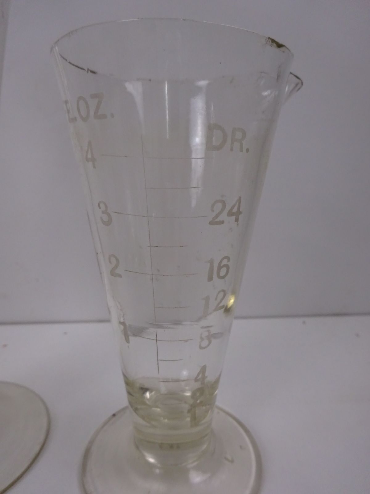 8 Early 1900s Chemist Measuring Glasses & 2 Stirrers photo for sale