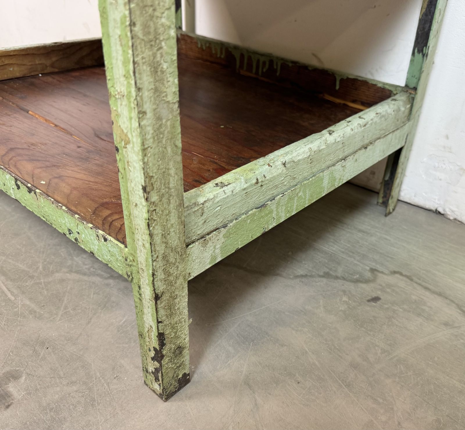 449.0 Green Industrial Shelf, 1960s, Iron photo