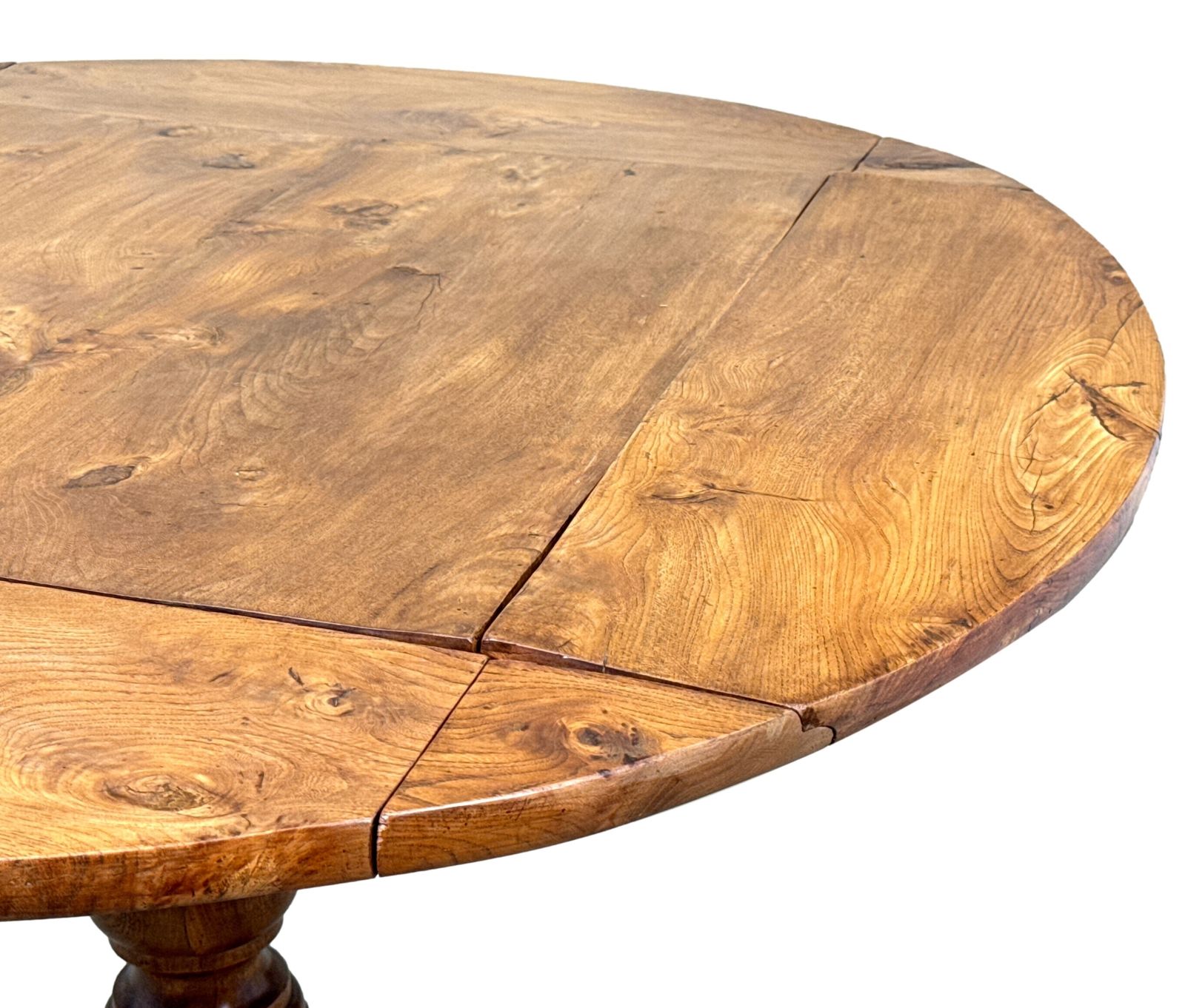 3850.0 Rare 19th Century French Provincial Elm Dropleaf Centre Table (France, Circa 1850) photo