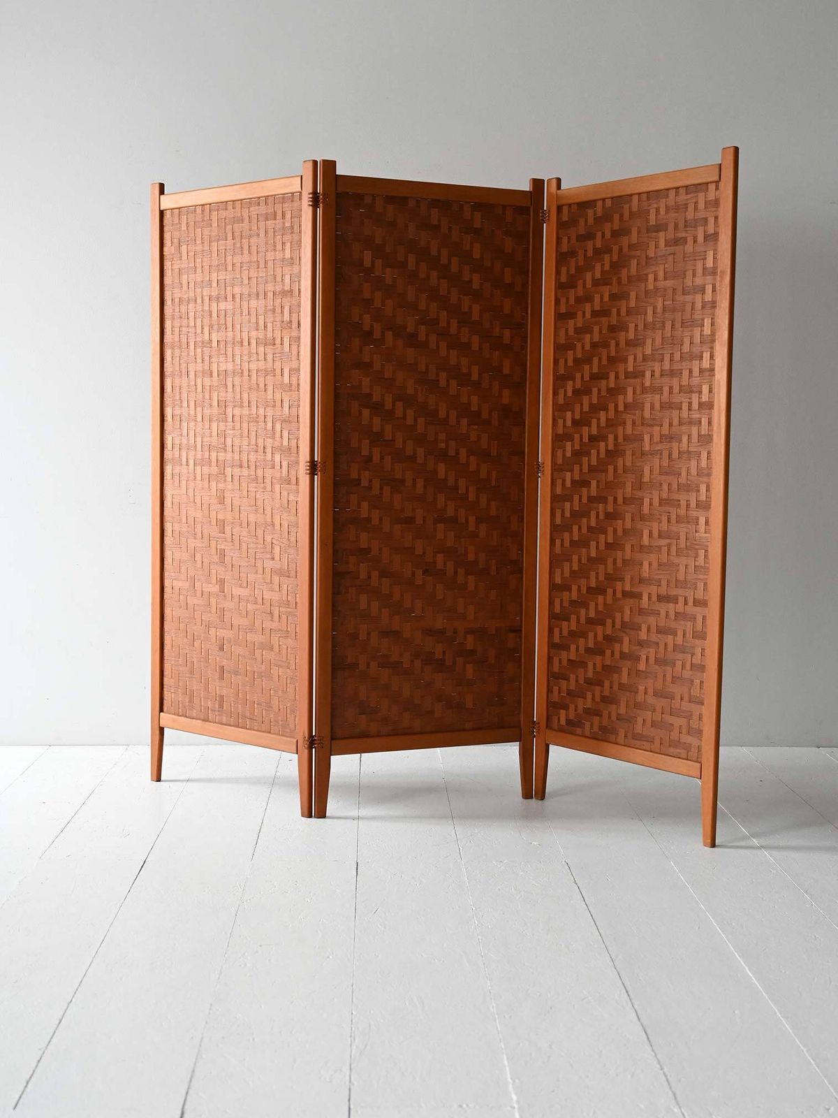 Scandinavian Spåna Teak Screen From The 1950s/60s photo for sale