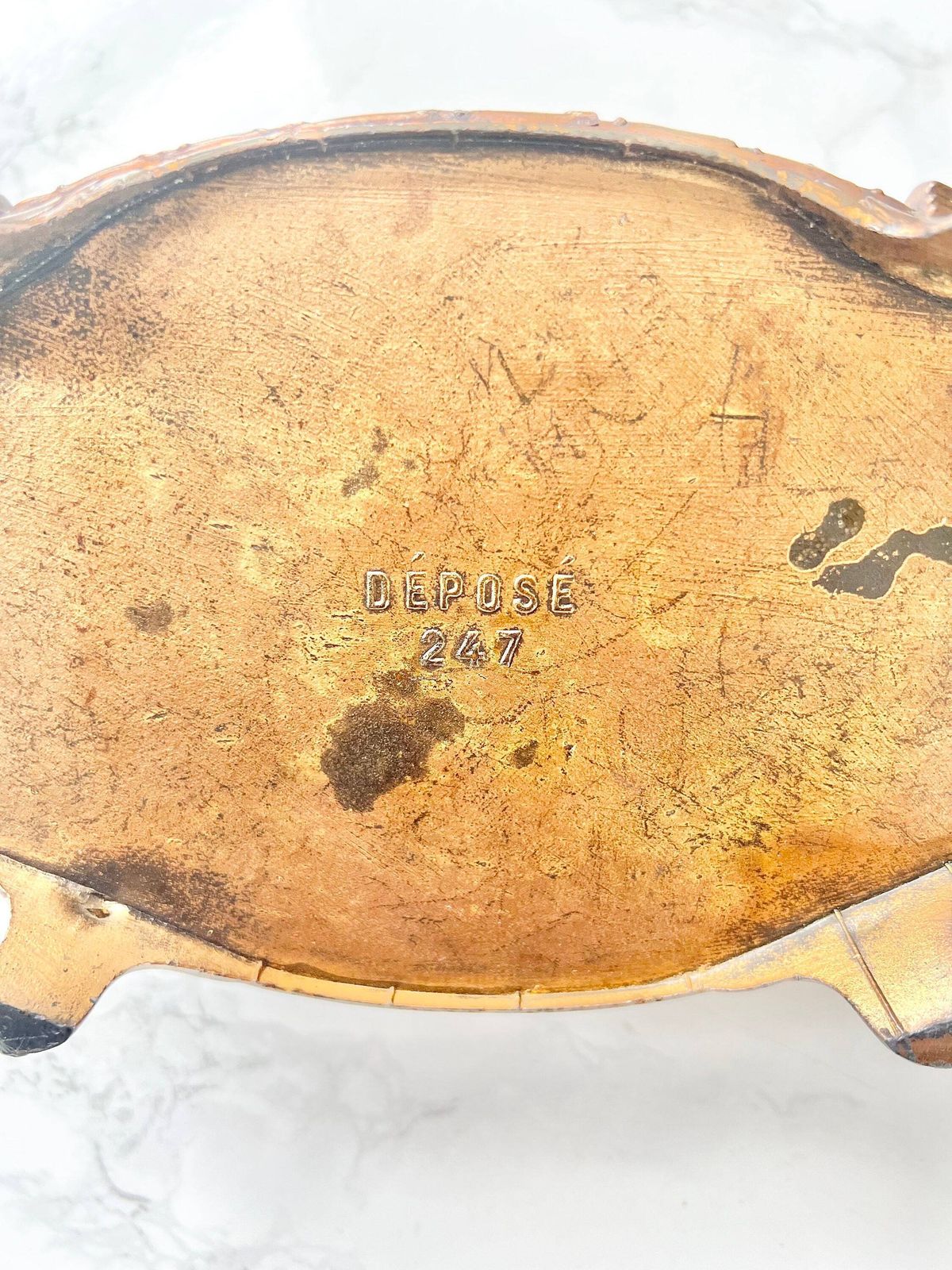 Antique French Large French Jewelry Box Romantic Victorian Metal Chest Boudoir Rare Silk Padded Precious Jewel Box Marie Antoinette Rococo photo buy