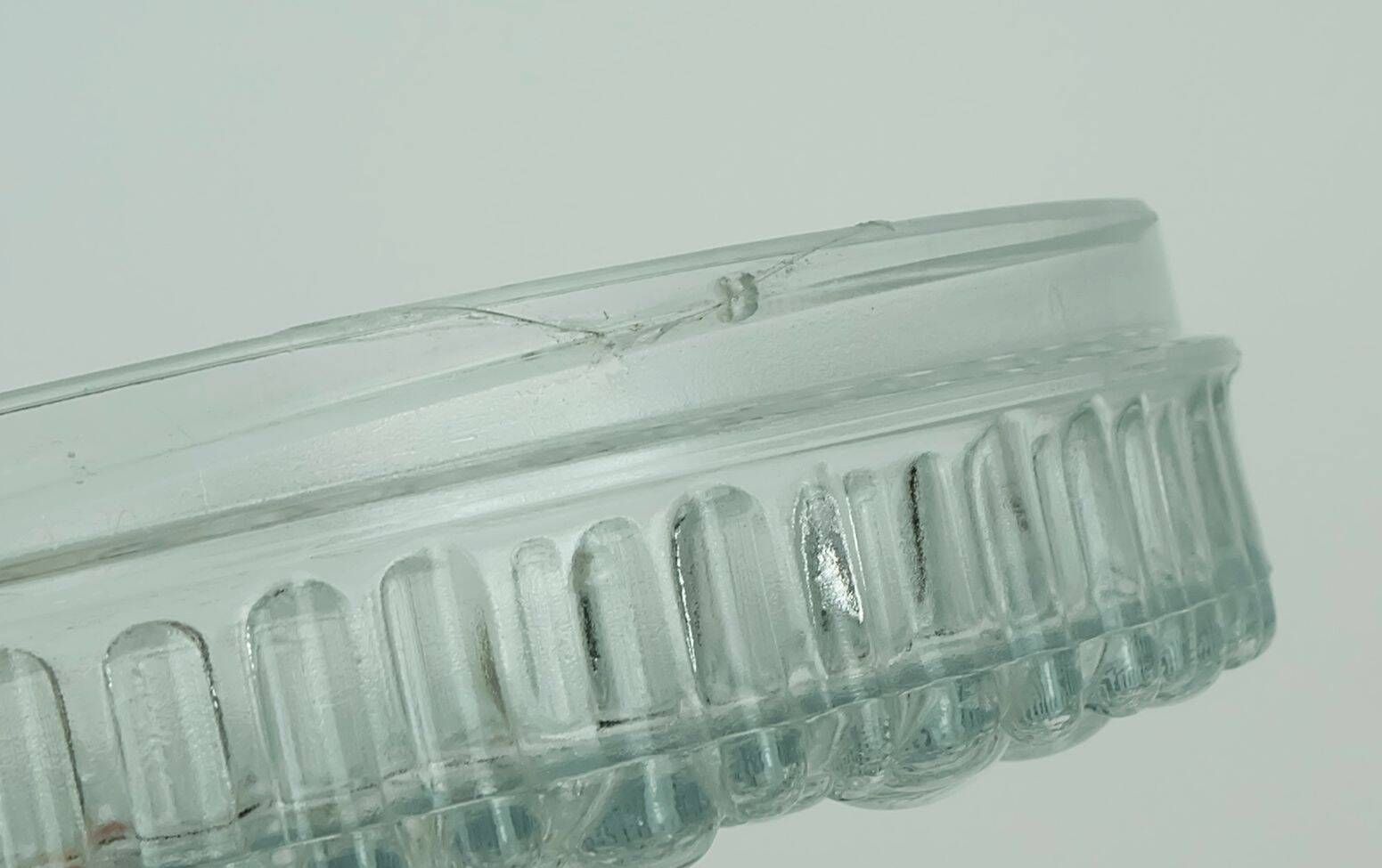 No.2 Of 2  Staff Ceiling Lamp Or Wall Lamp Model A 226 Bubble Glass 60s 70s photo Lighting