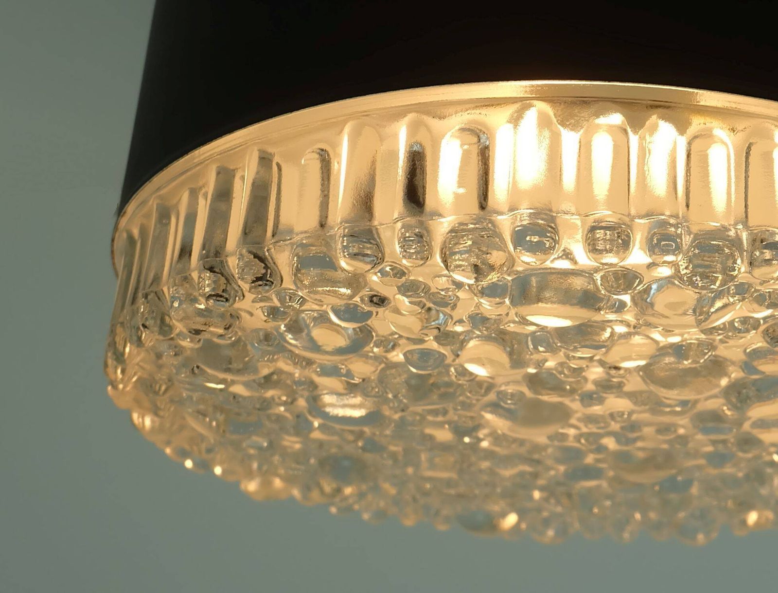 No.2 Of 2  Staff Ceiling Lamp Or Wall Lamp Model A 226 Bubble Glass 60s 70s photo buy